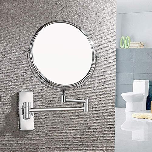 Wall-Mounted Makeup Mirror with Extendable Arm