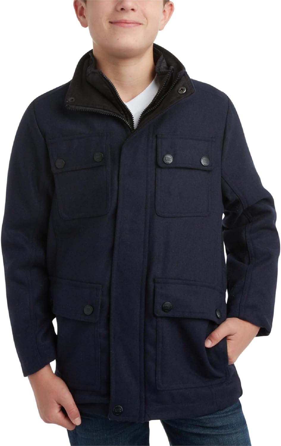 Warm Stylish Boys Wool Jacket
