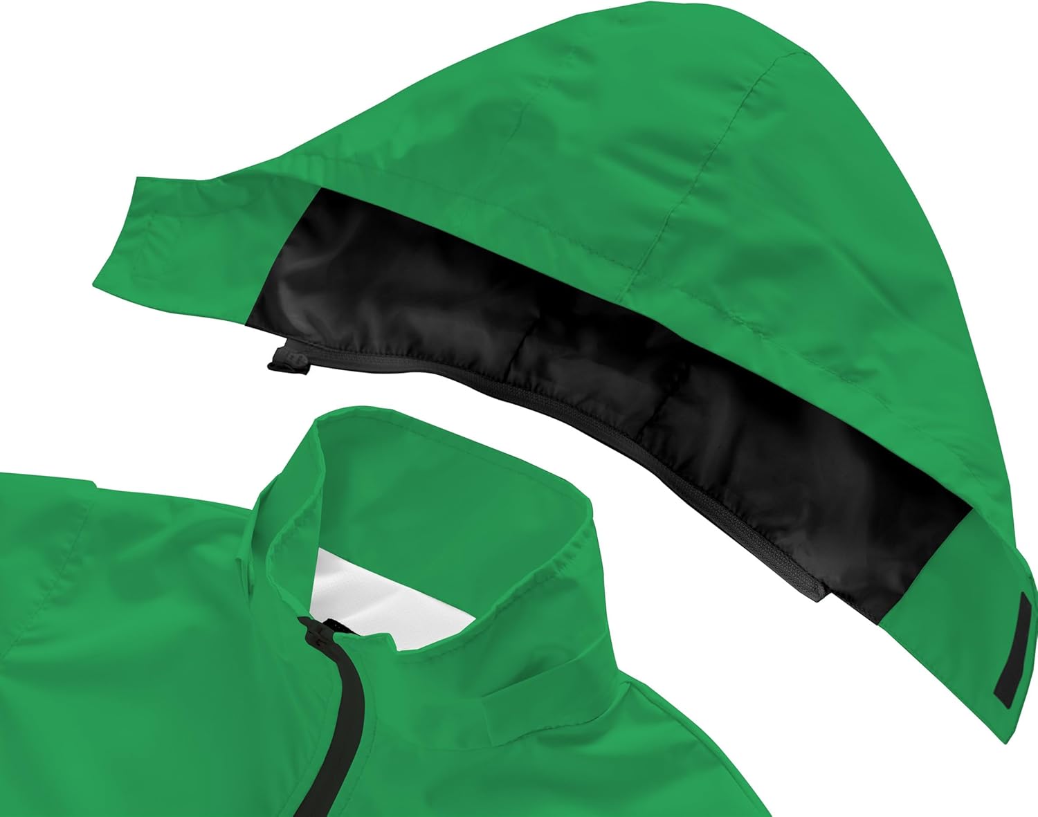 WICKHAM Waterproof Kids Rain Jacket with Hook and Loop Closure