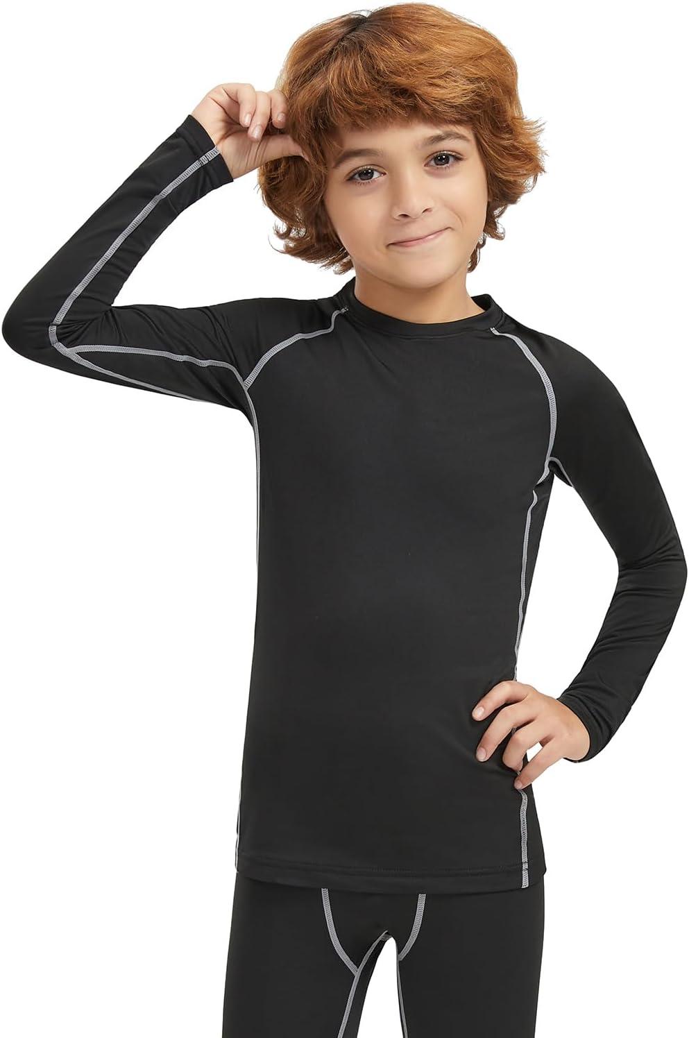 Celfaeree Boys Compression Shirts 45 Pack