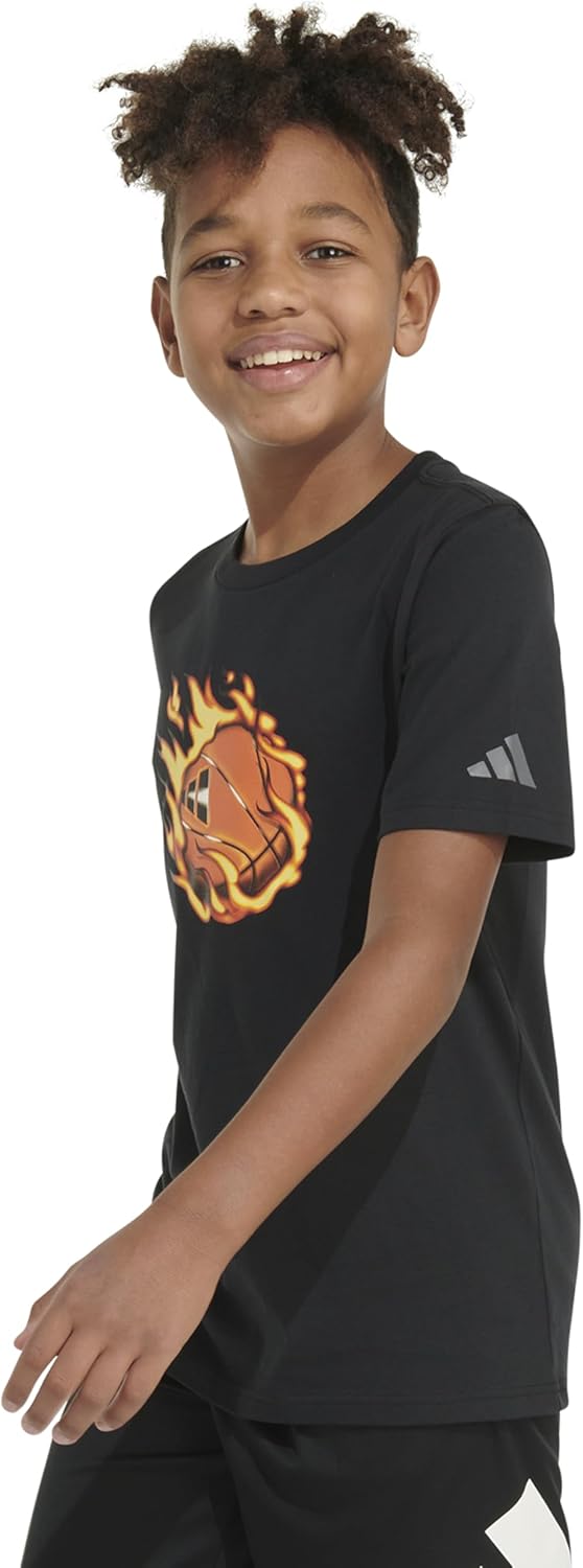 Adidas Boys Short Sleeve T-Shirt for Boys Performance Fit