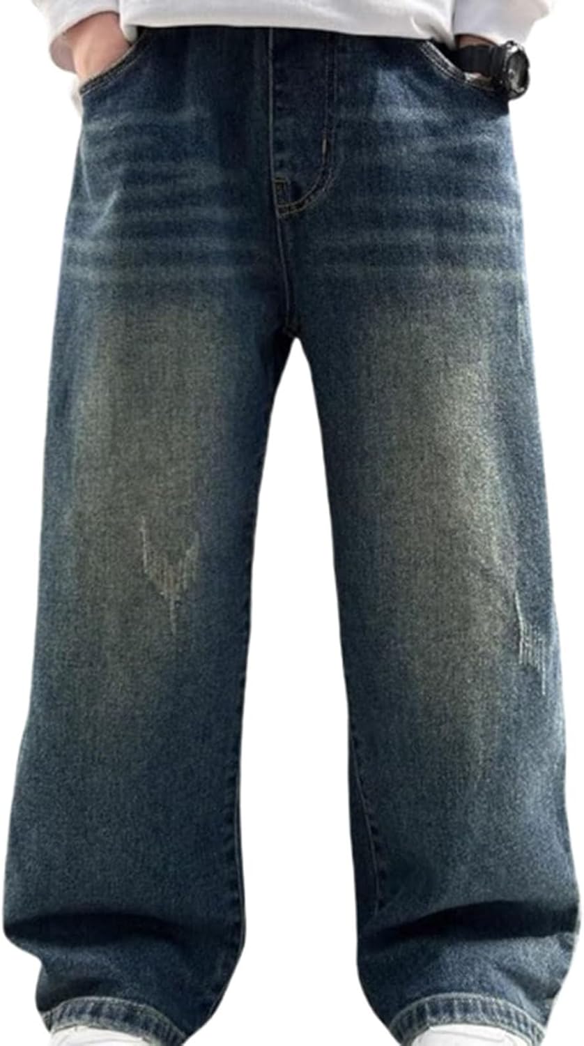 Perfect for Boys 5-15 Years Comfortable Stylish Denim Pants Easy-Wear Cargo Jeans