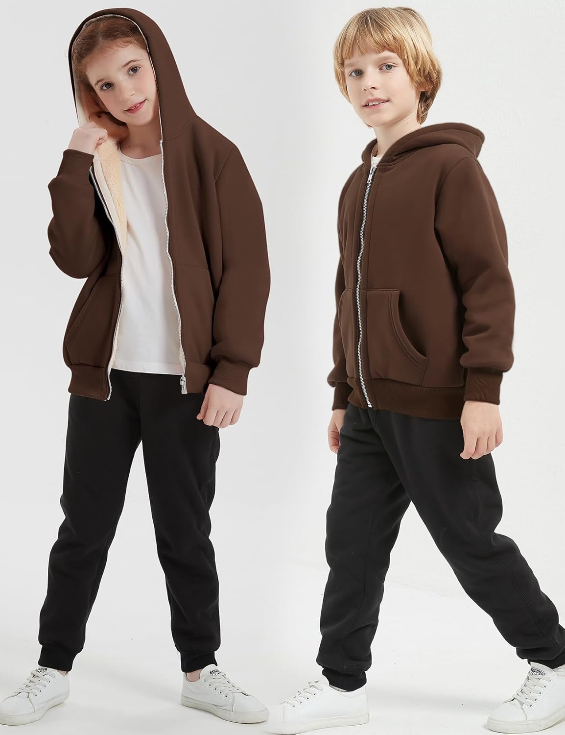 Flygo Kids Fleece Jacket Cozy Winter - Soft Durable and Warm