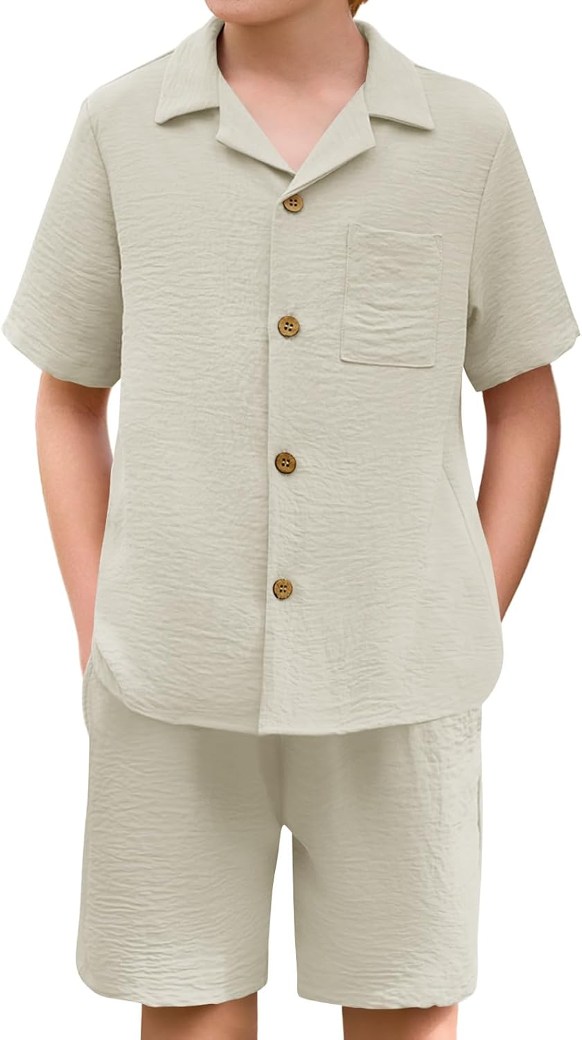 Haloumoning Boys 2 Piece Summer Outfit Set