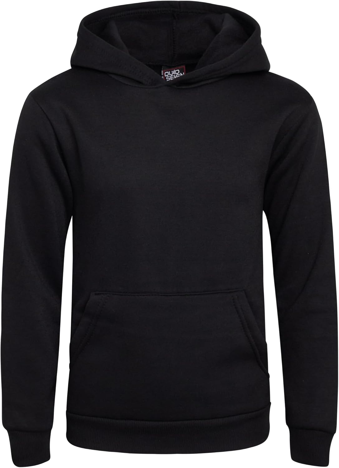 Quad Seven Boys 2-Piece Basic Fleece Pullover Fashion Hoodie with Kangaroo Pockets 8-18