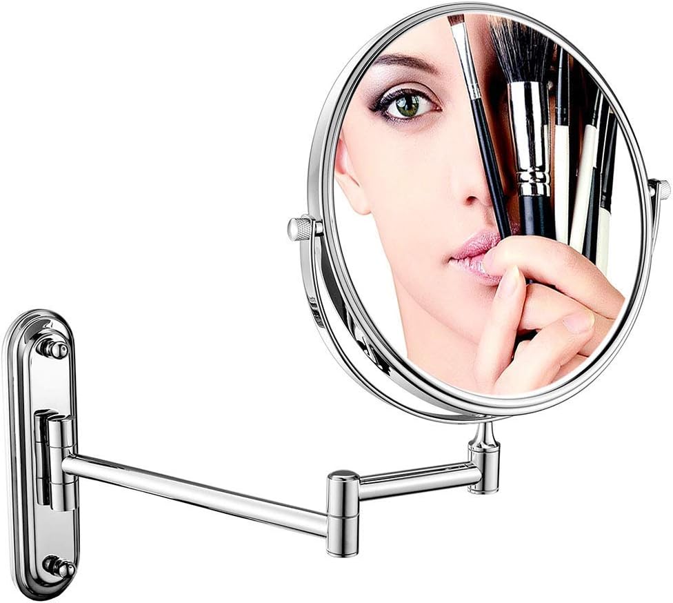Wall-Mounted Double-Sided Vanity Mirror 6-8 Inch Size