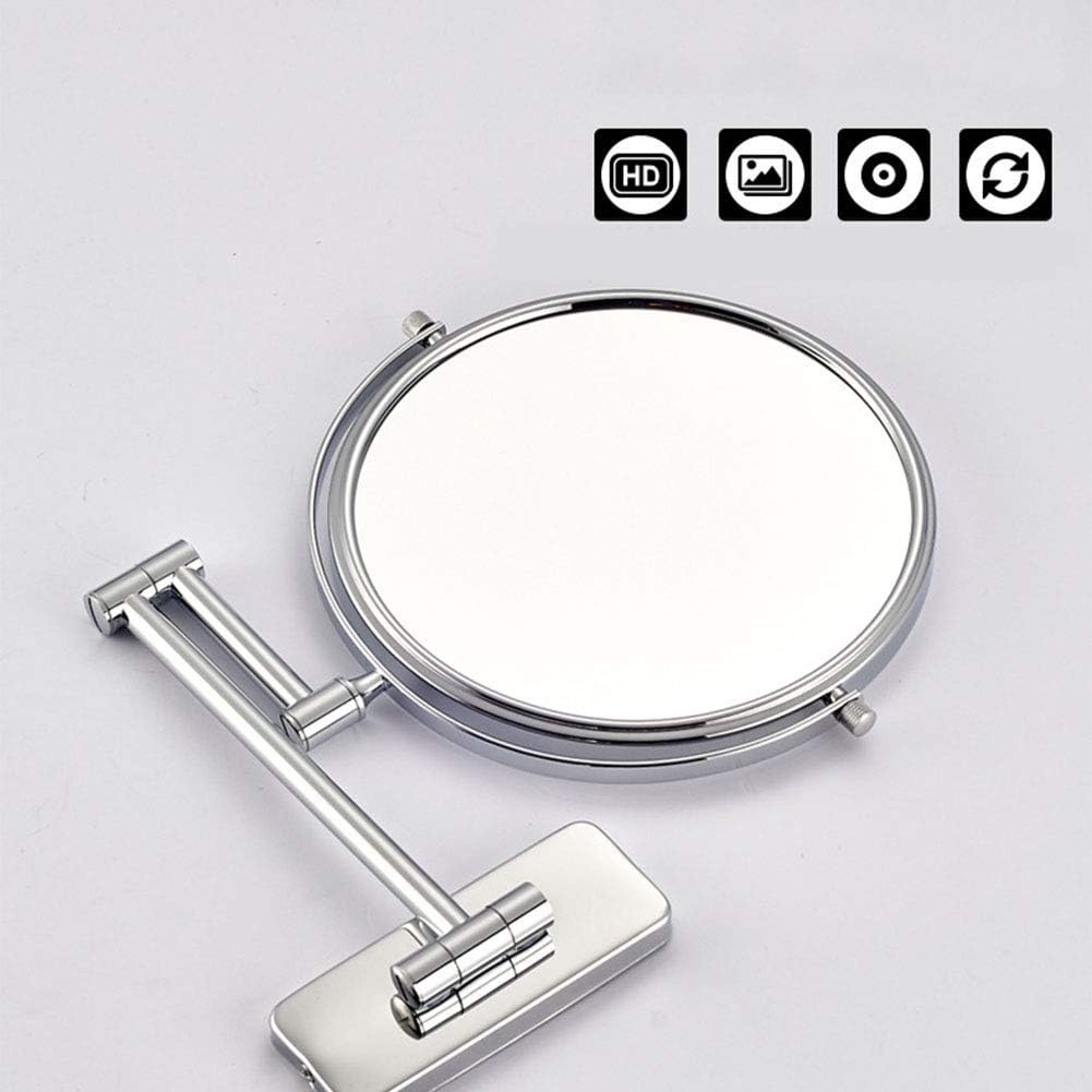 Wall-Mounted Makeup Mirror with Extendable Arm