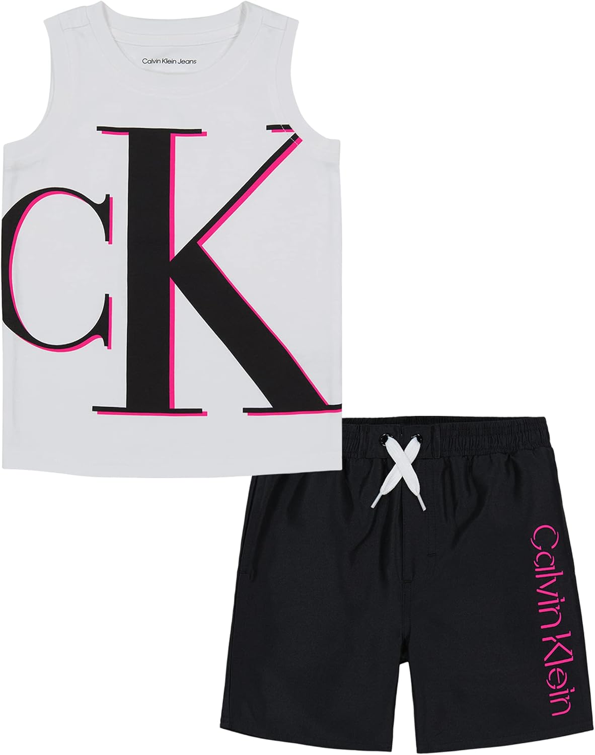 Calvin Klein Boys 2-Piece Swim Set - Premium Swimwear for Boys