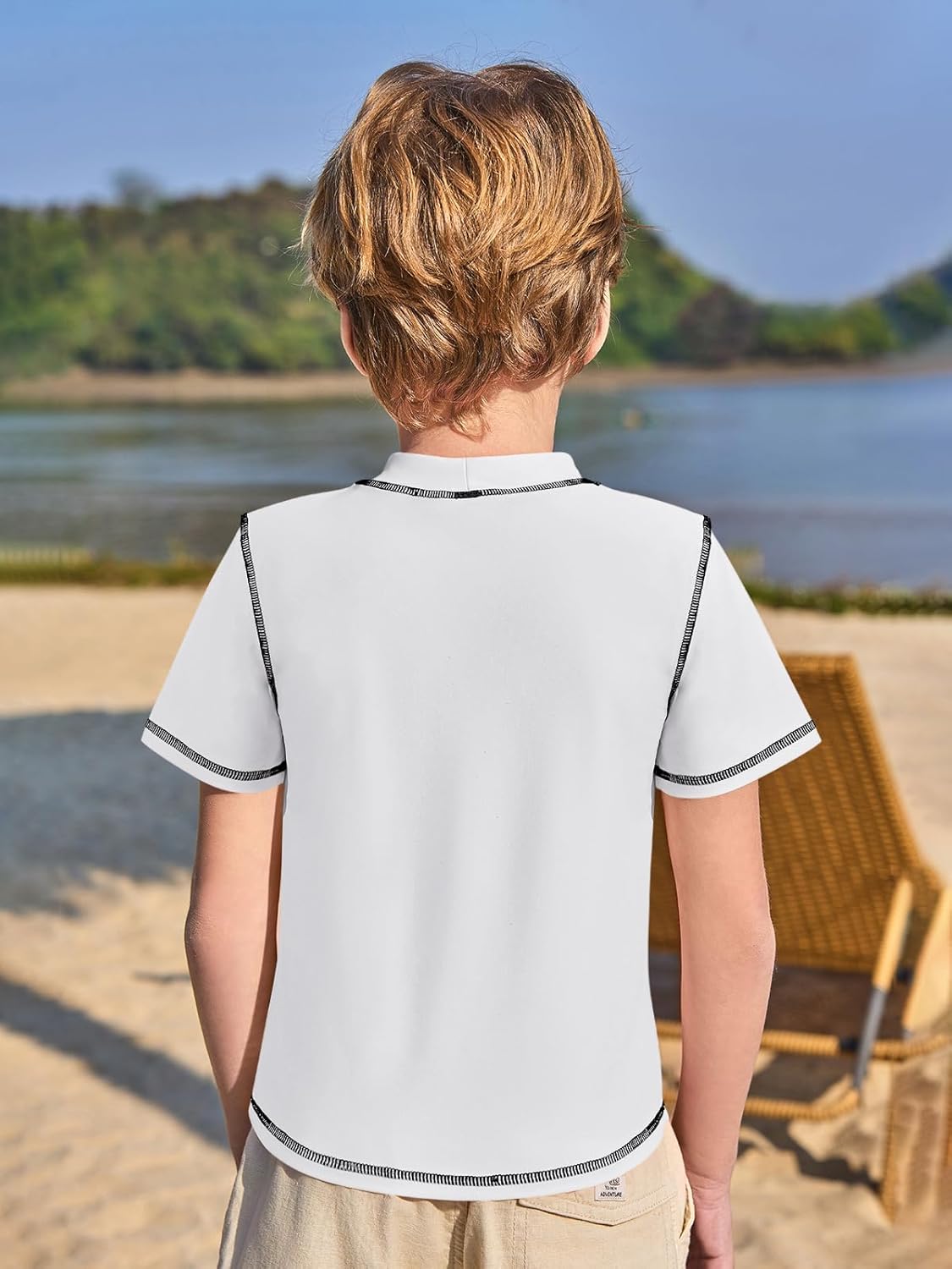 Haloumoning Boys Quick Dry Rash Guard