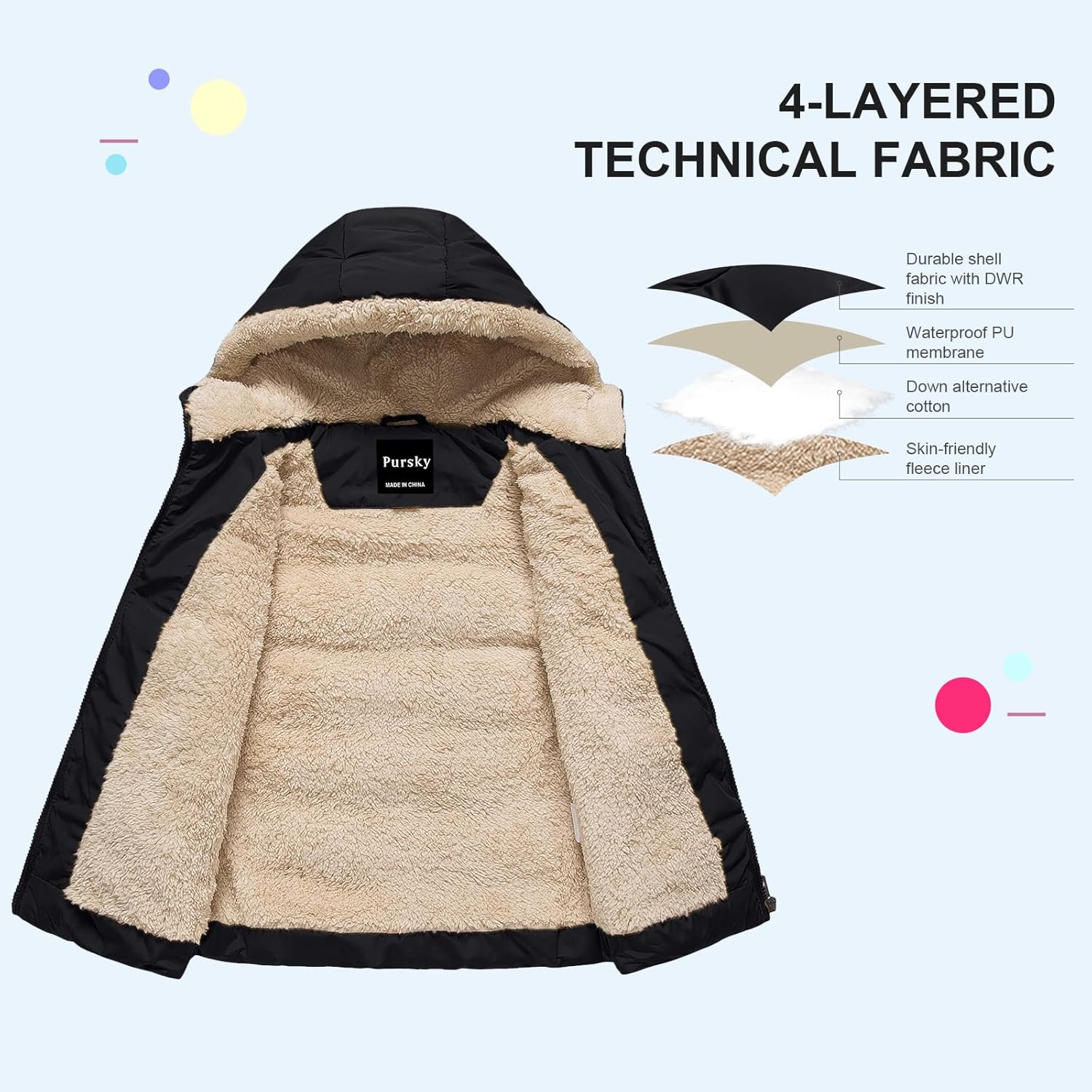 Pursky Sled Hat and Cozy Puff for Kids