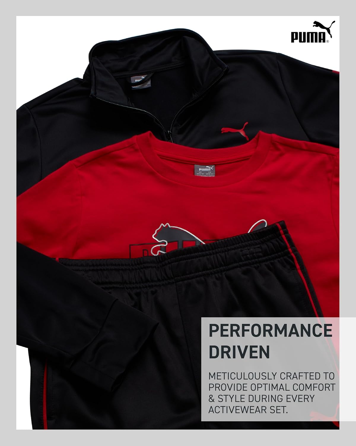 PUMA Boys 3-Piece Active Tracksuit Set Tricot disclosed with style