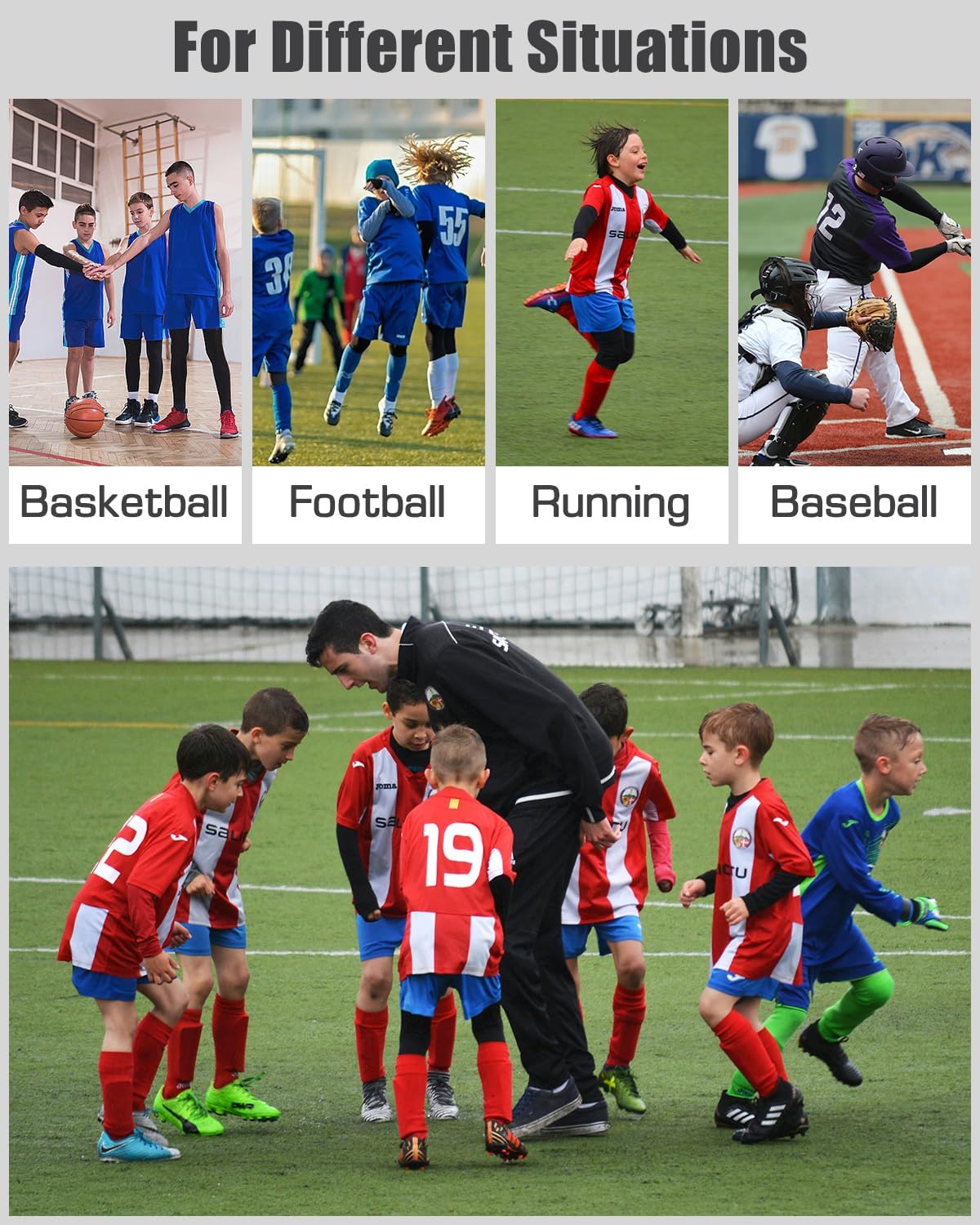 Youth Boys Compression Leggings for Sports - Attiqozi