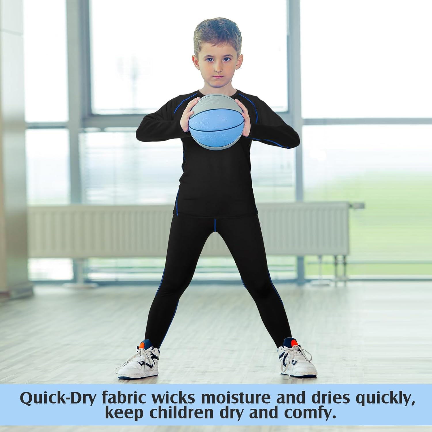 Suhine 3 Pack Thermal Underwear for Kids Winter