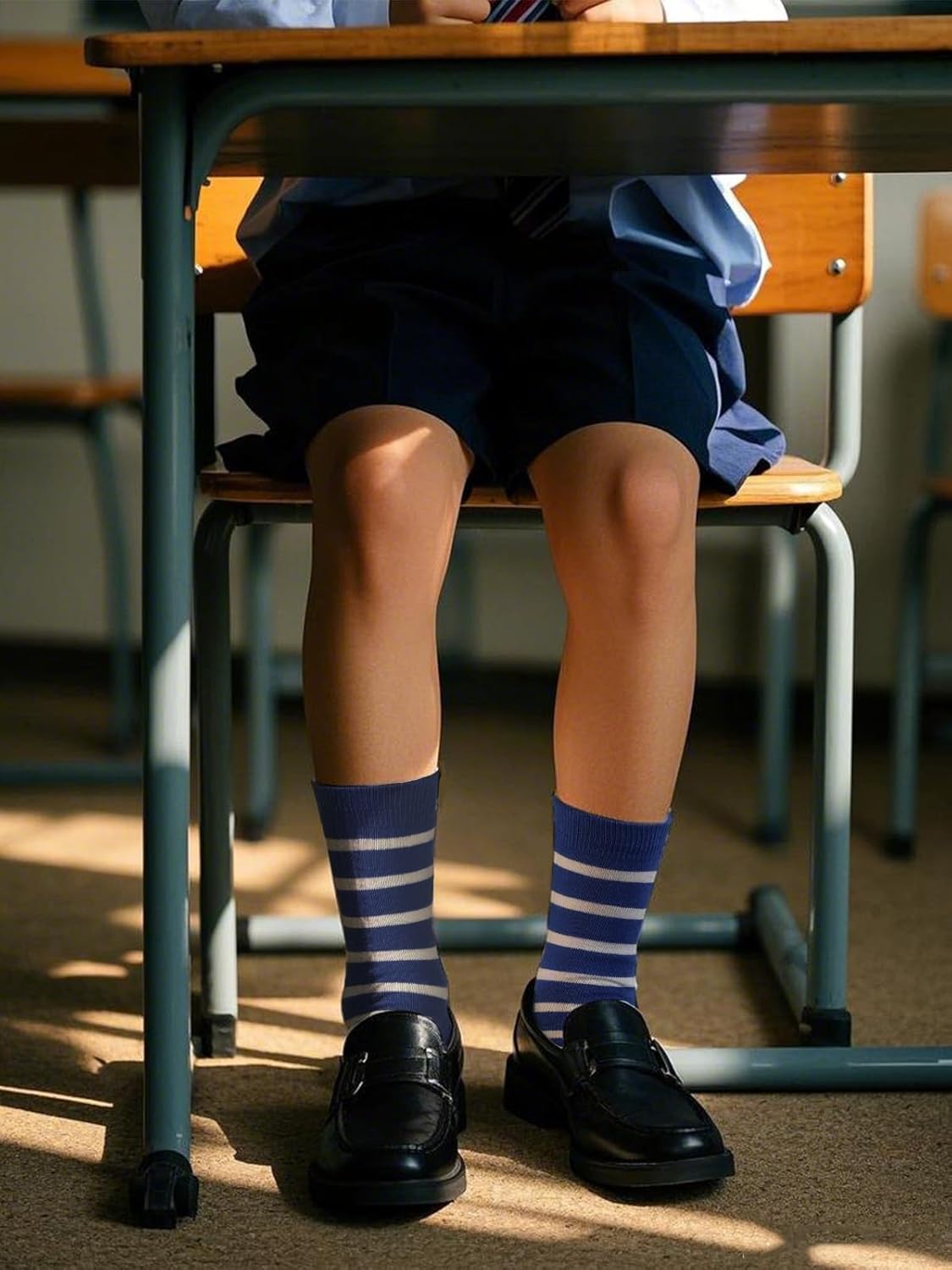 bright stripes crew socks for boys