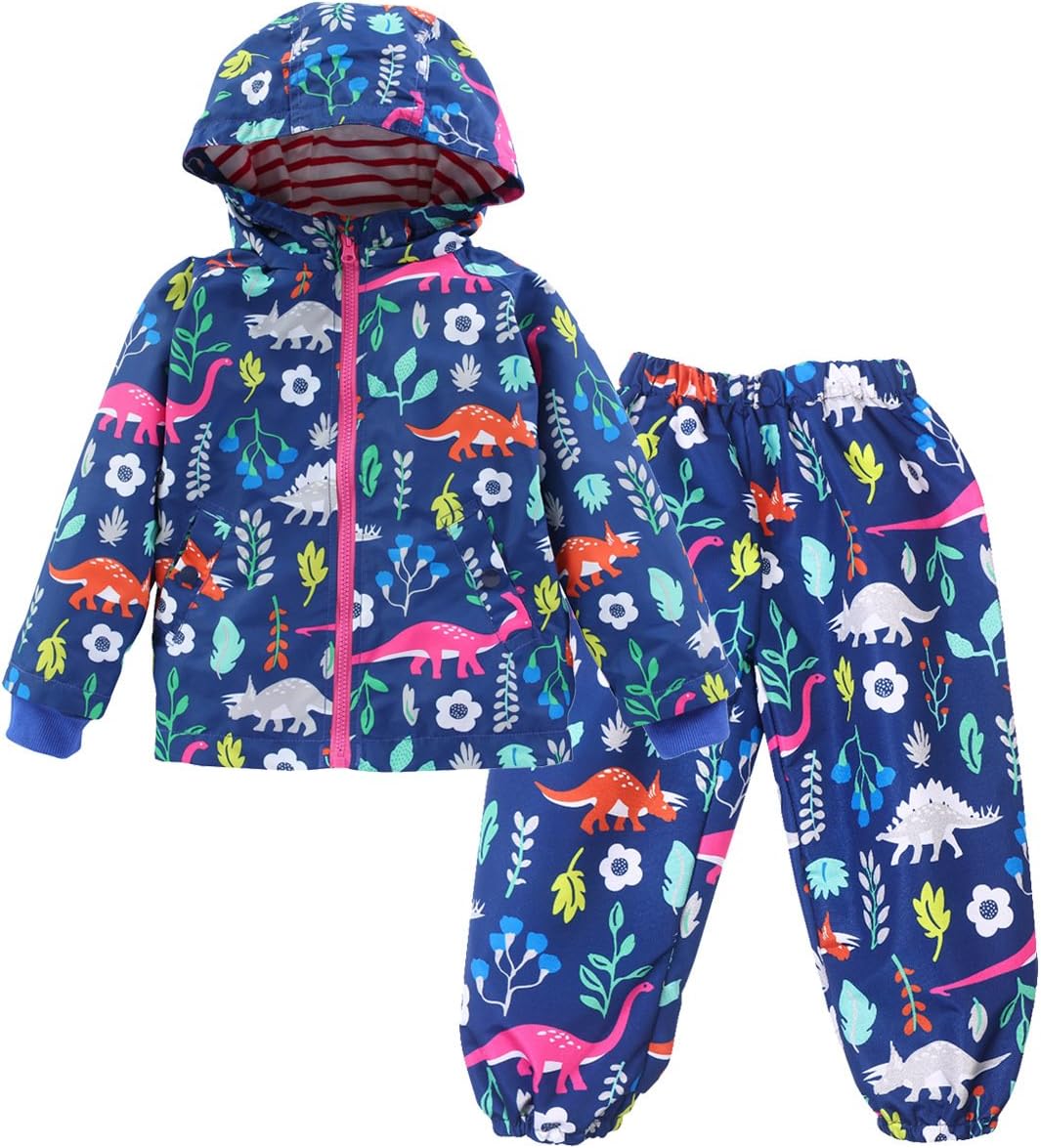 Dinosaur Waterproof Toddler Rain Coats-P