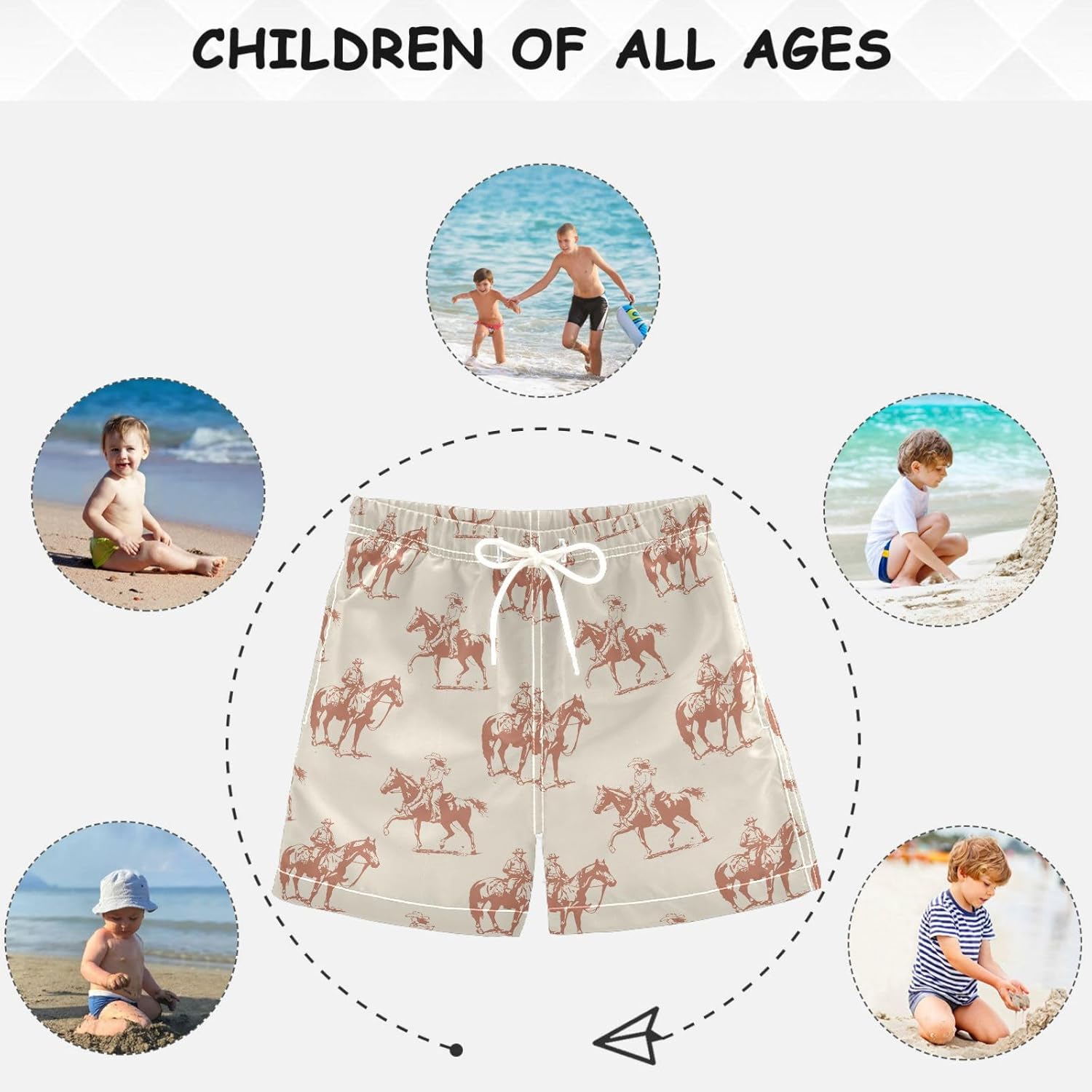 Visesunny Boys Swim Trunks Fashionable Comfortable