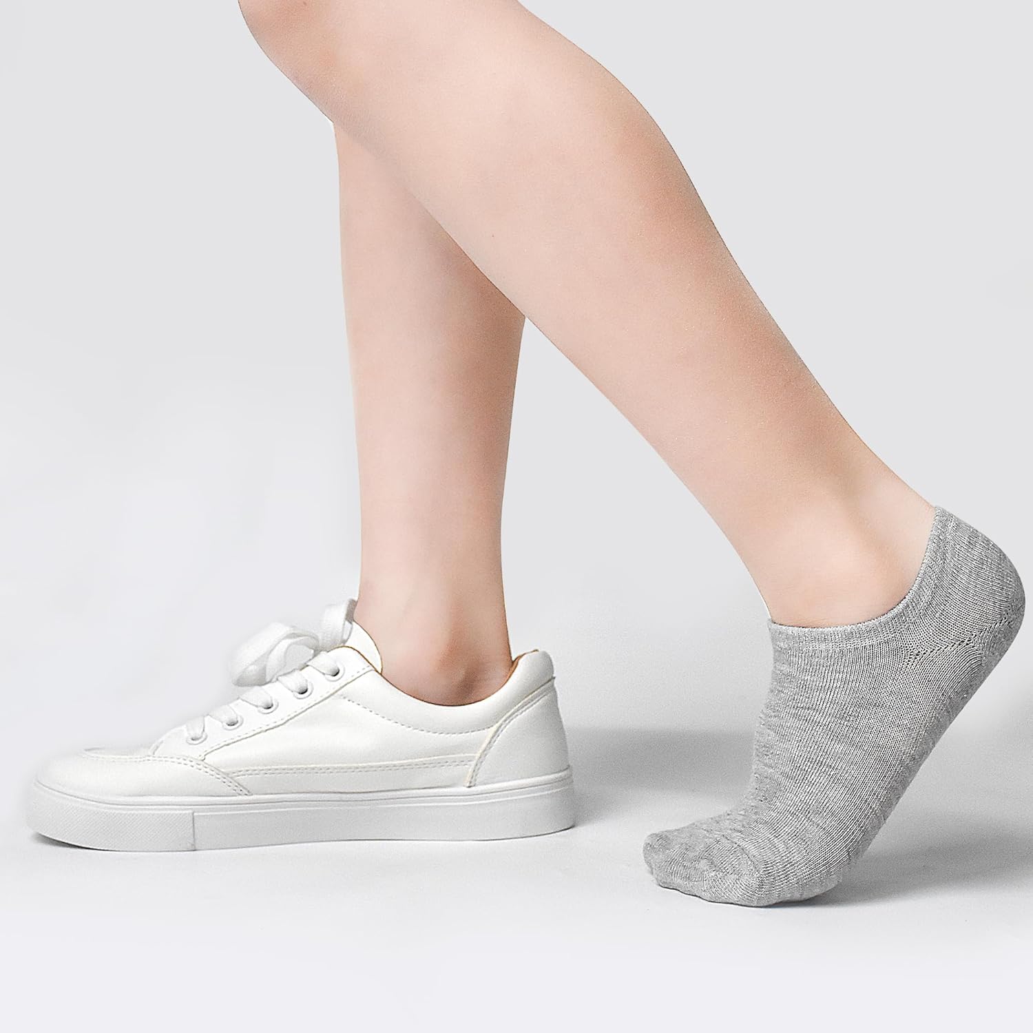 True Comfort No-Show Socks for Toddlers Kids Non-Slip 2-13 Years