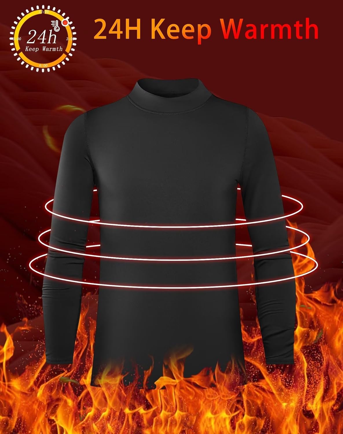 Roll Out The Red carpet for the boys with Rolimaka 3-Piece Compression Thermal Shirts chilly multipack for sports