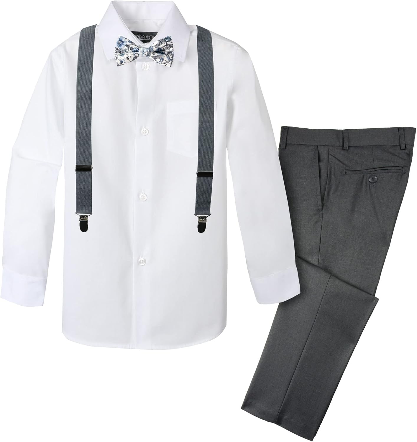 Spring Notion Boys 4-Piece Suspender Outfit