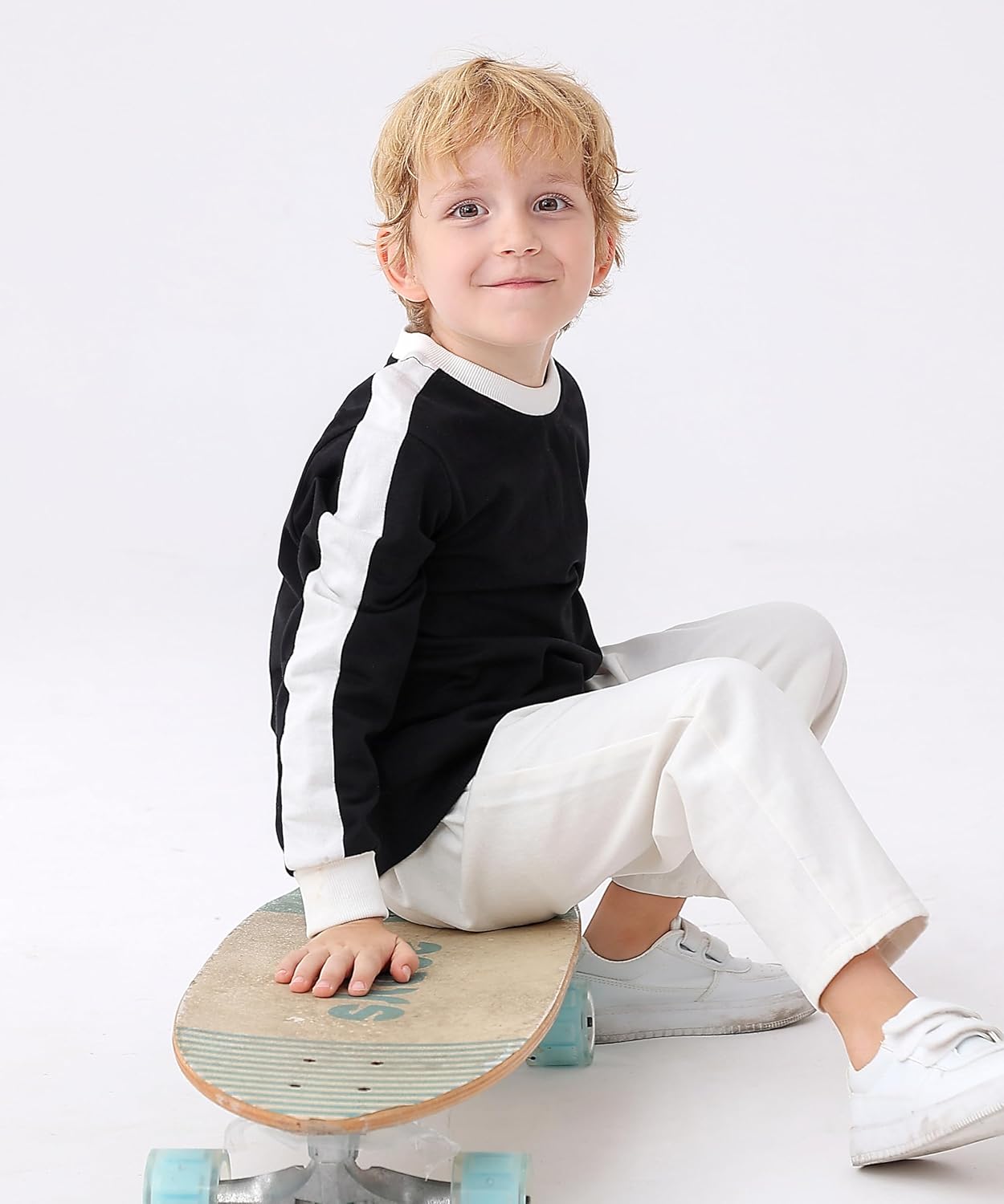 GFQLONG 3 Pack Toddler Boy Sweatshirt