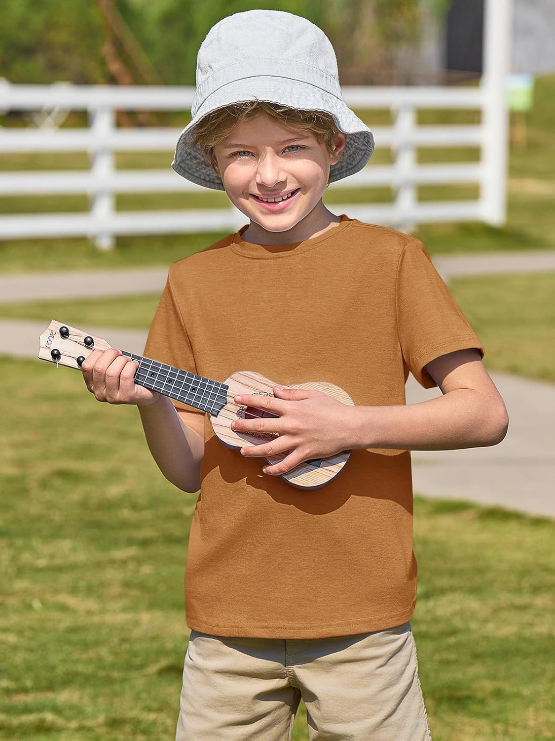 Summer Comfort Boys Short Sleeve T-Shirts for Ages 5-14