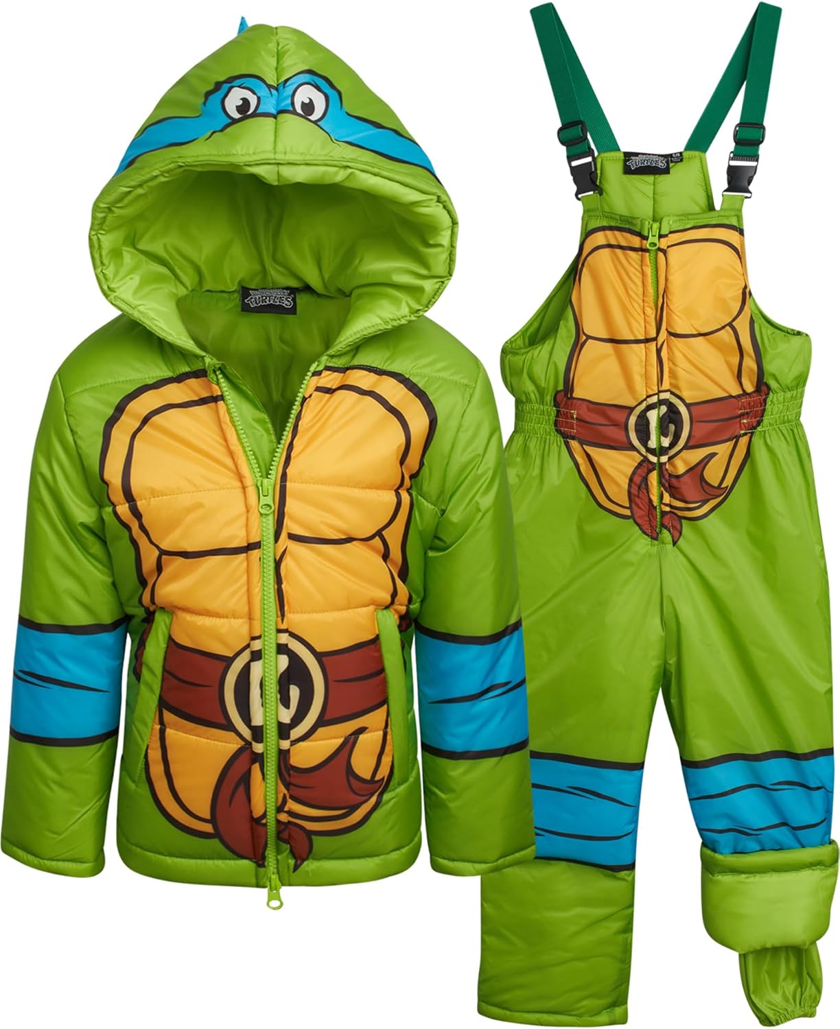 Teenage Mutant Ninja Turtles Boys Skier Set for Kids Ages 3T-7 - 2-Piece Set