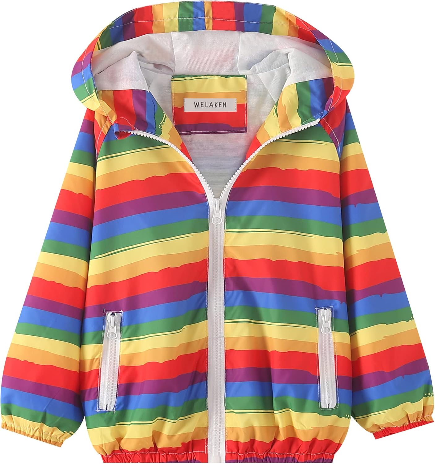 WELAKEN Lightweight Jacket Boys Girls Print Water-Resistant Outreach