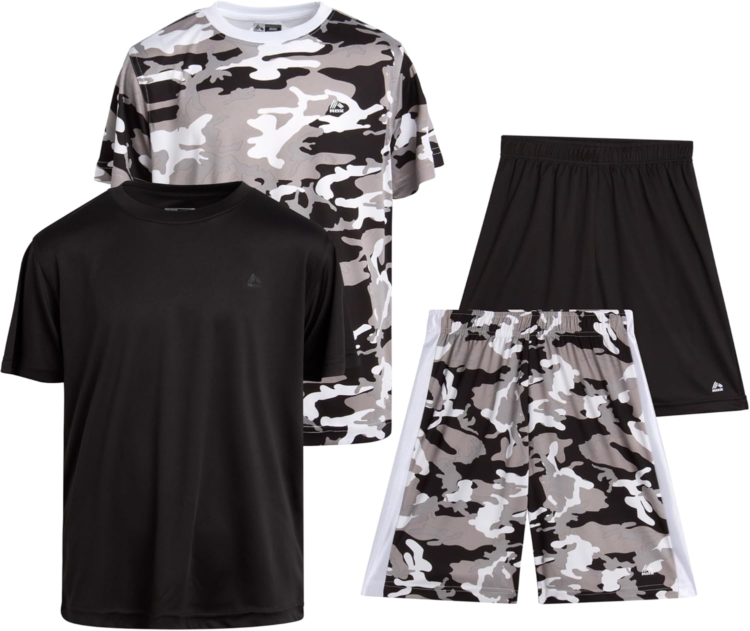 RBX Boys Performance Active Set - T-Shirt Gym Shorts