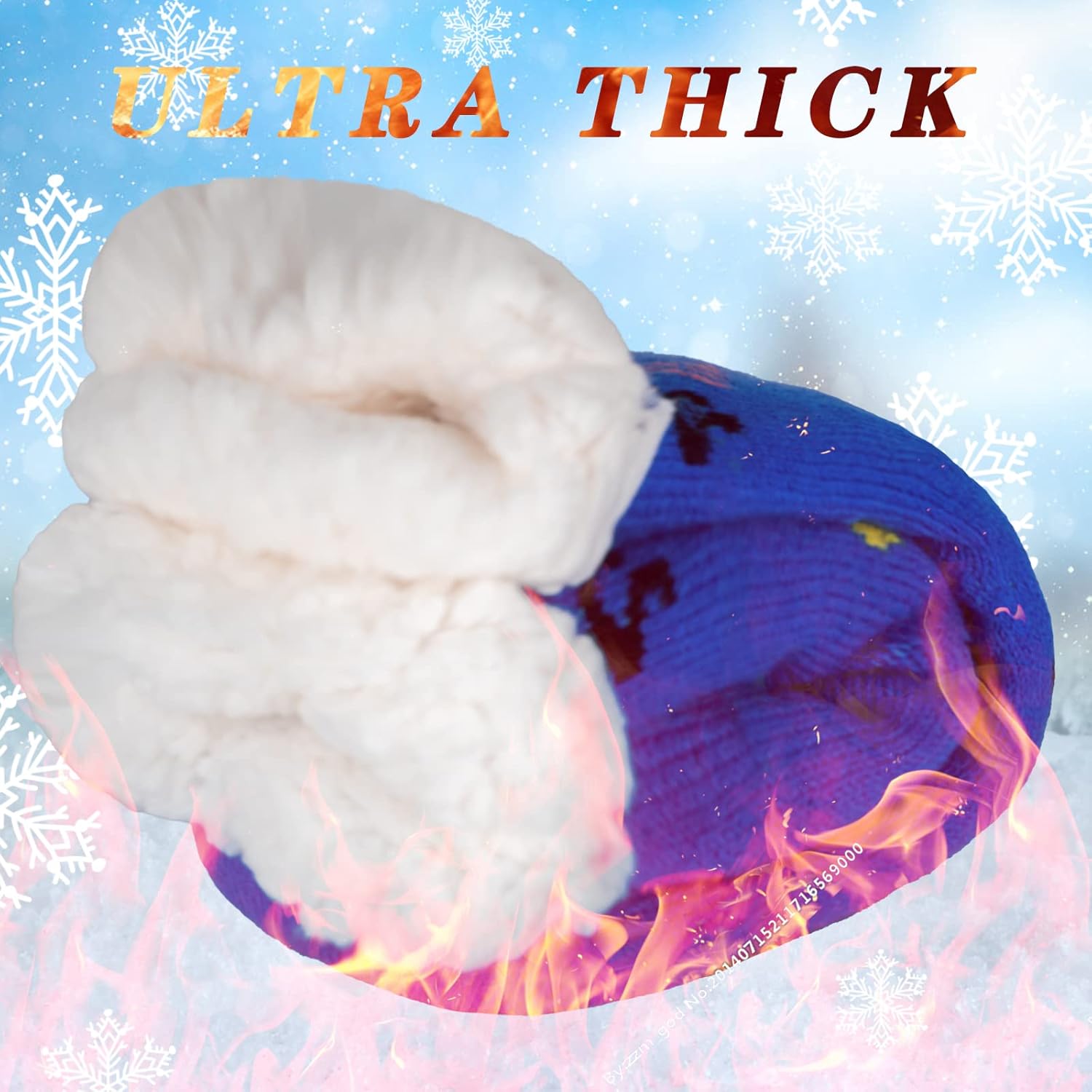 FENELY Winter Fuzzy Slipper Socks for Kids