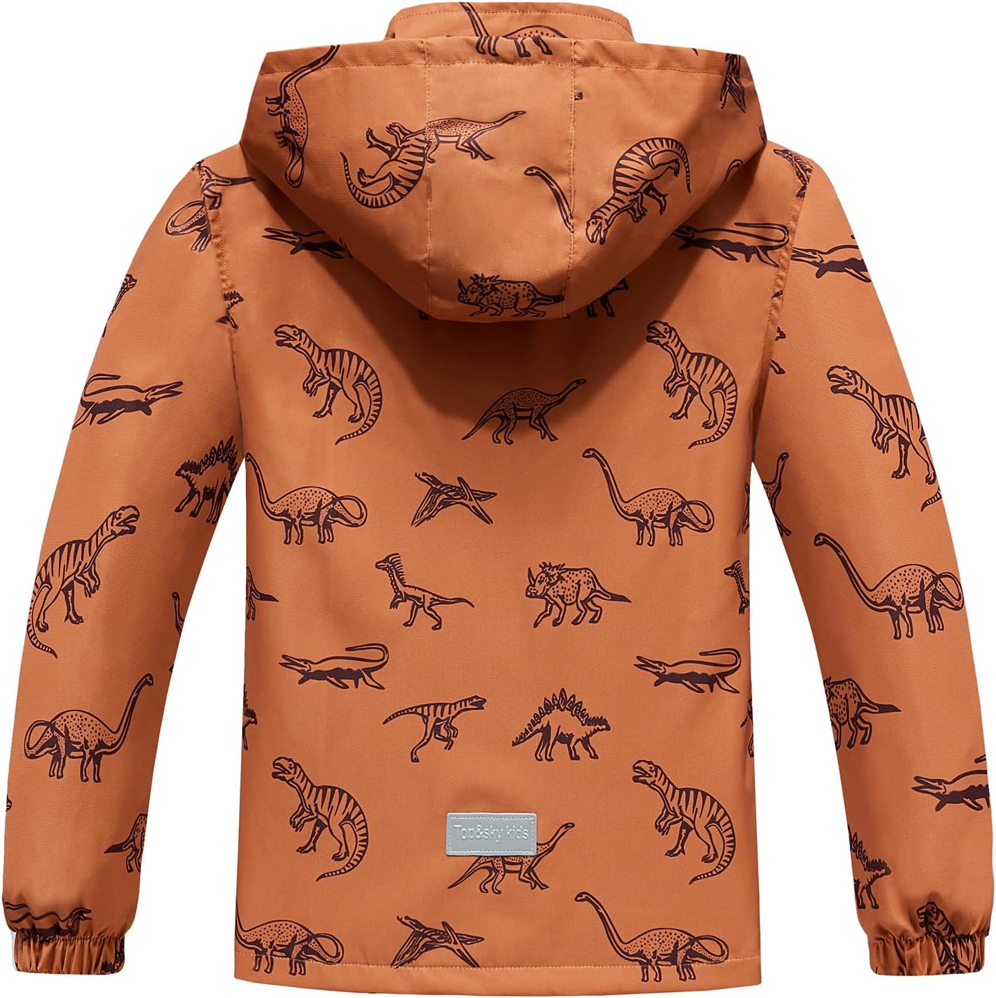 Ovovod Boys Rain Jacket Detachable Hood - Lightweight Windbreaker