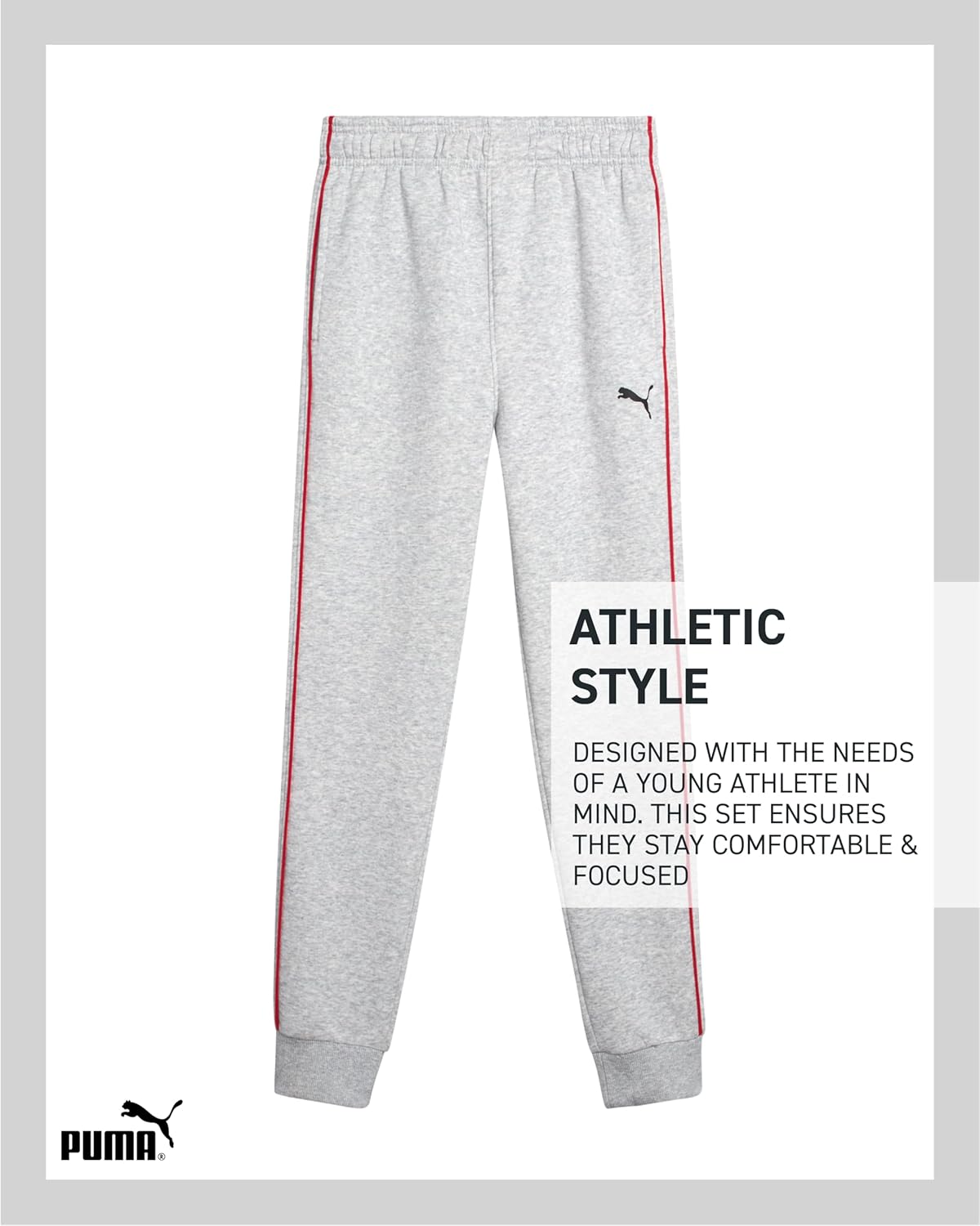 PUMA Boys Fleece Jogger Set - 3-Piece Comfort Set for Boys