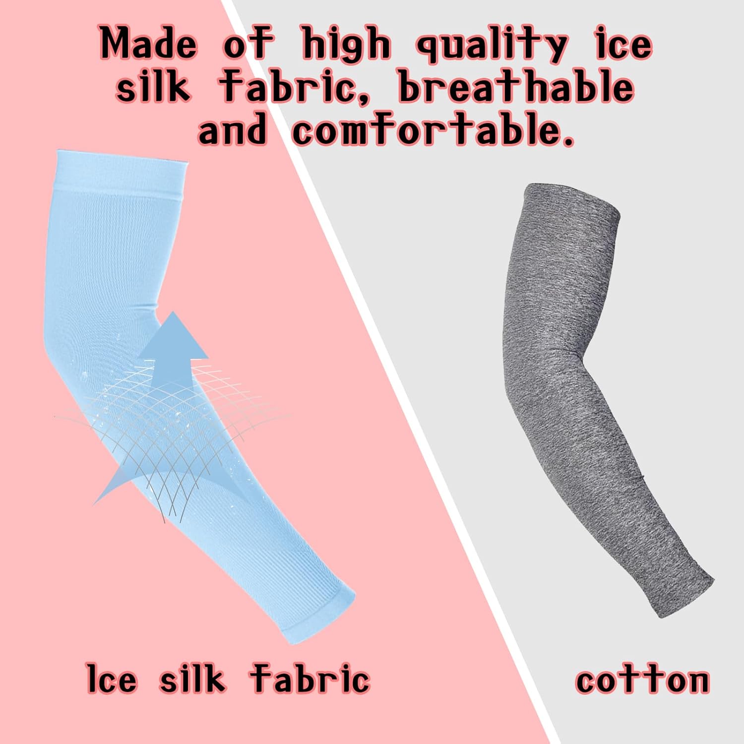 Abeillo 3Pairs Kids Cooling Arm Sleeves