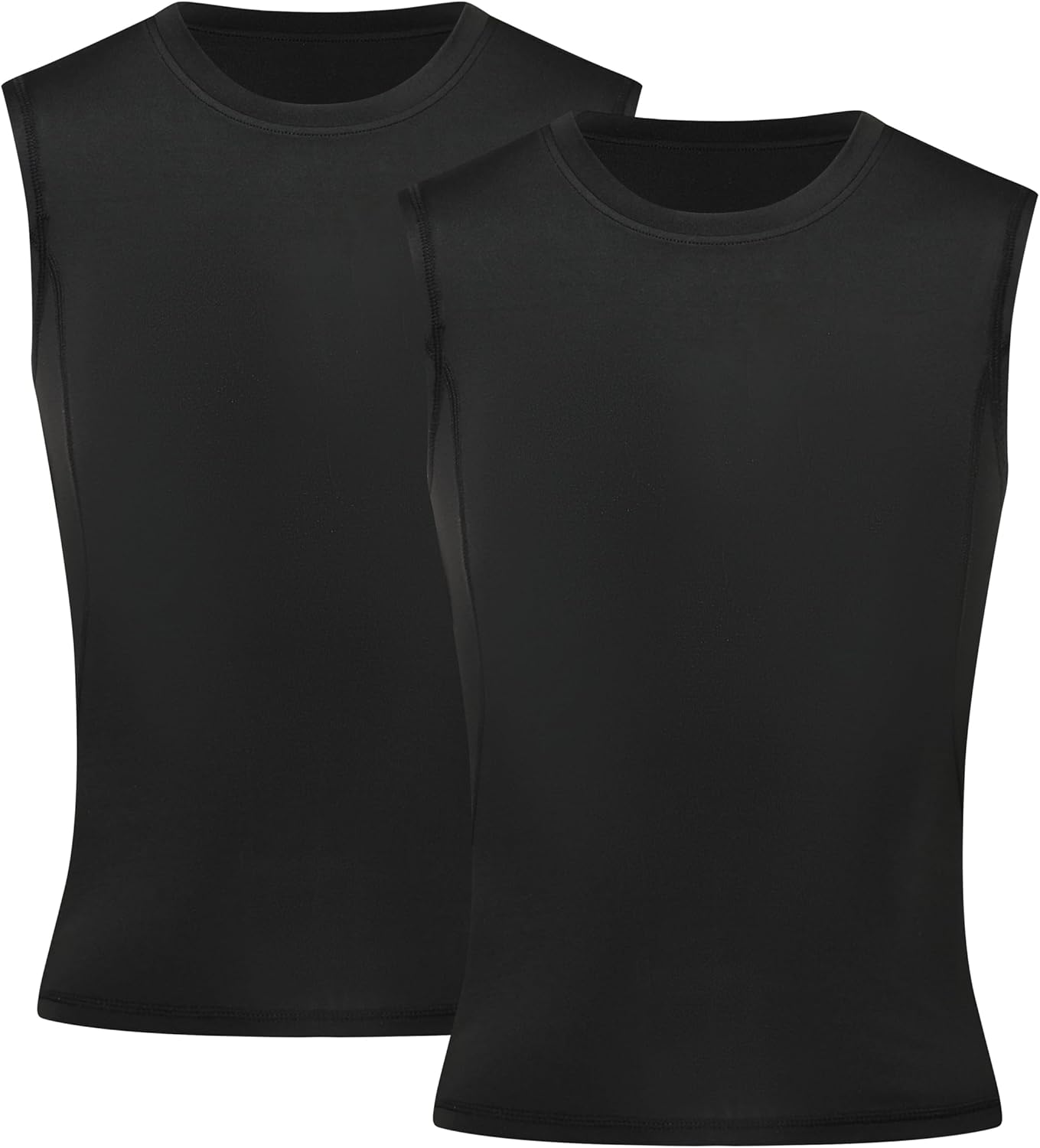 Youth Boys Compression Sleeveless Shirt Base Layer Workout Vest