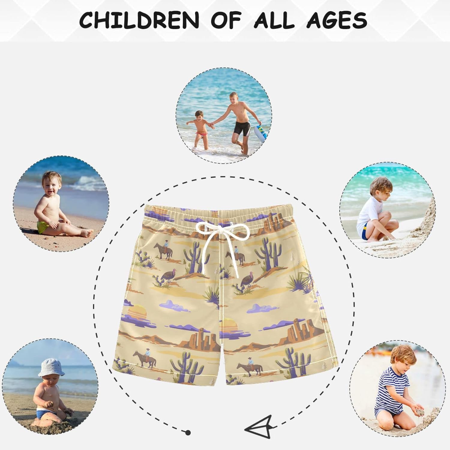 Visesunny Boys Board Shorts 50 Sun Protection