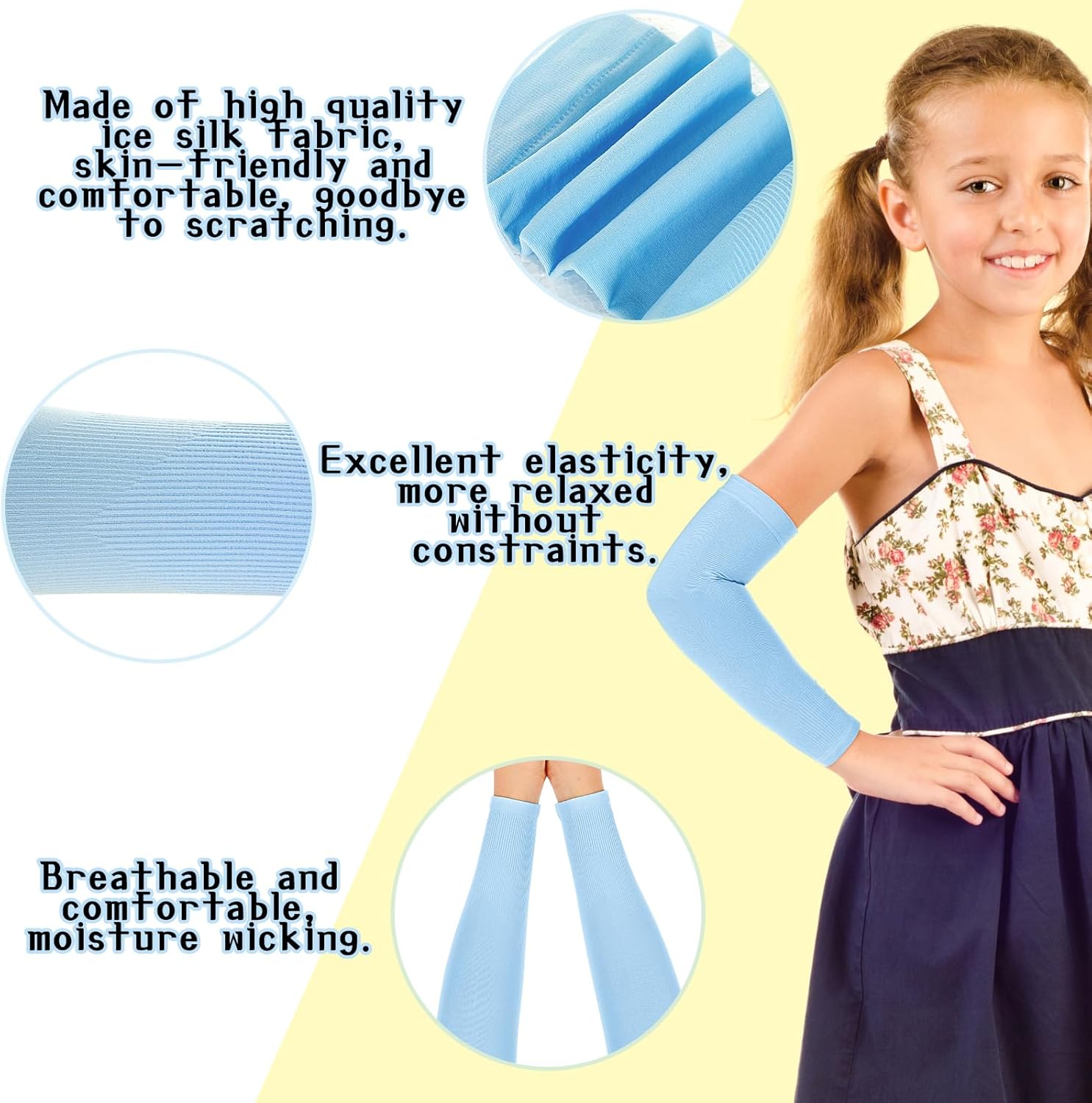 Abeillo Kids Arm Sleeves - UV Protection Composition