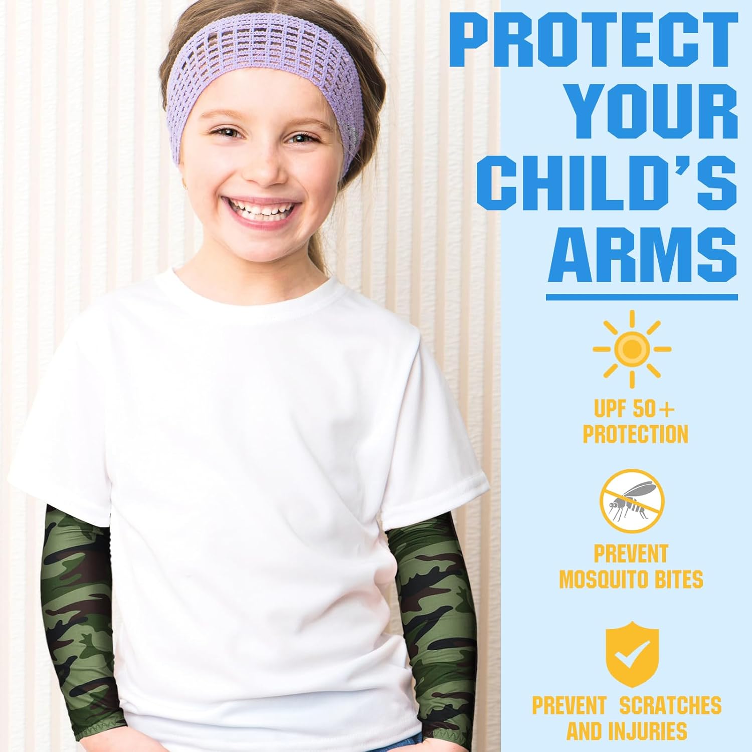 Camouflage Arm Sleeves for Baseball Kids 12 Pairs
