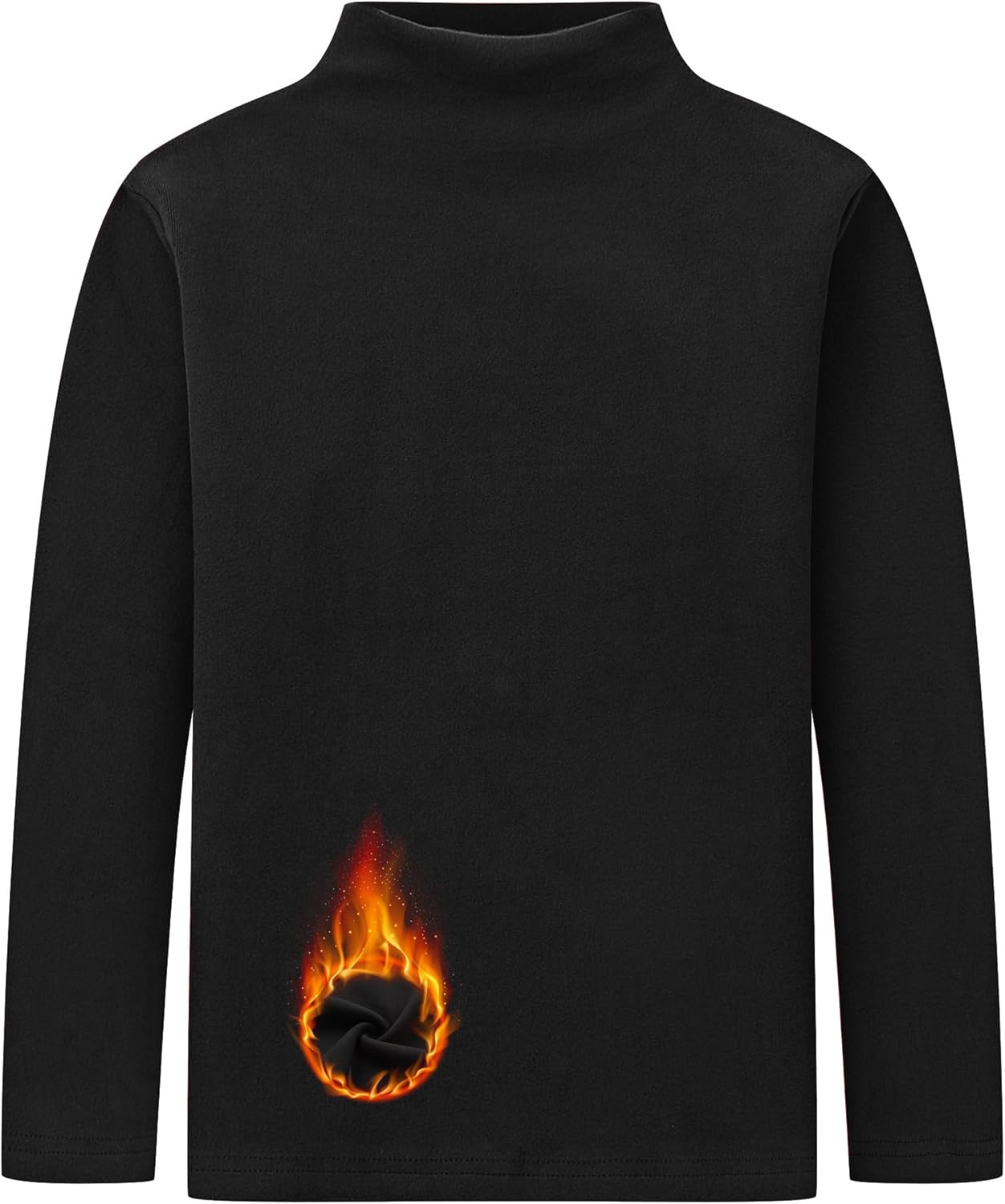 CUNYI Mock Neck Thermal - Soft Cozy Kids Boys Girls Unisex Cotton Long Sleeve Top - punishment