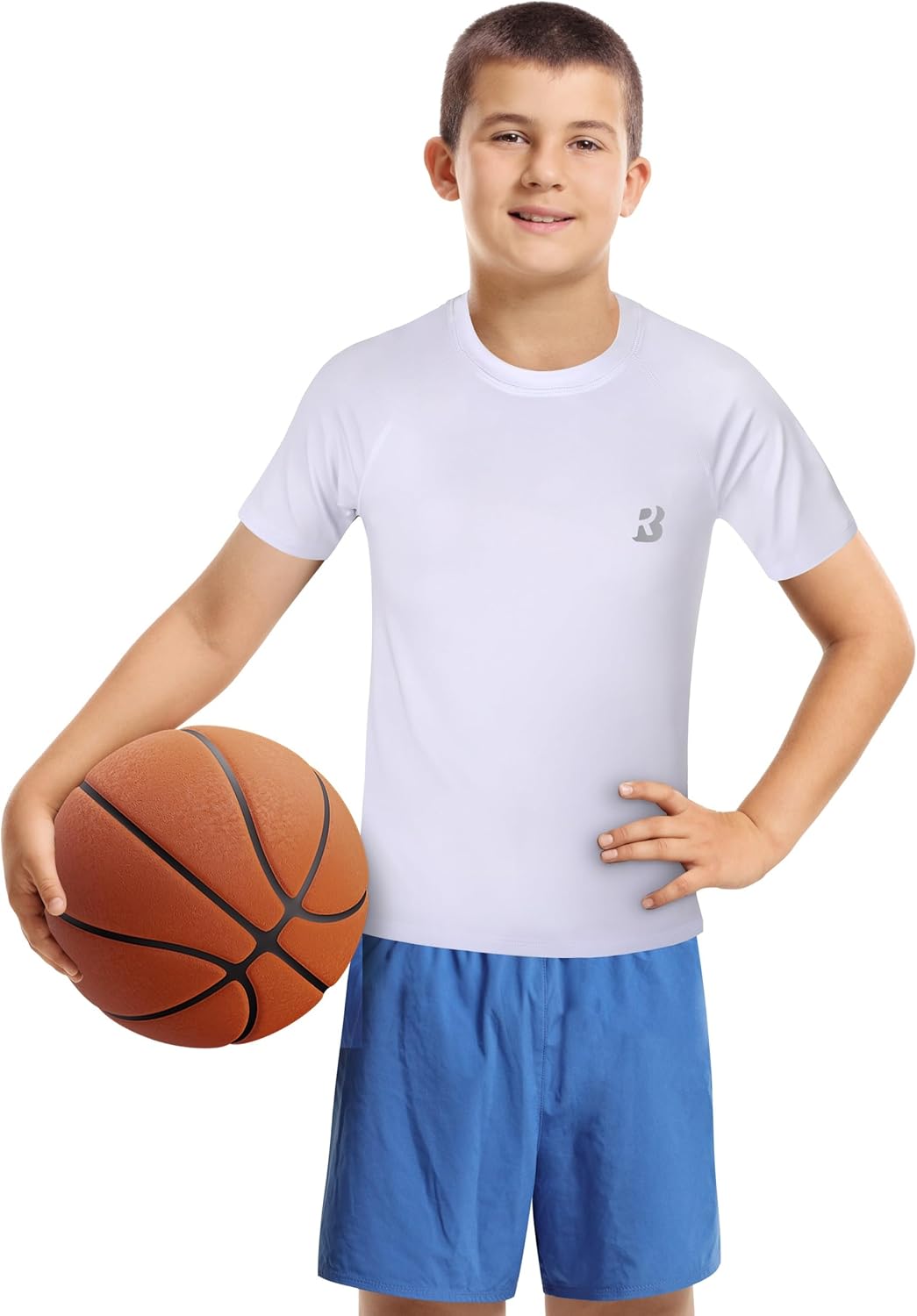 Roadbox Boys Youth Compression Shirt Short Sleeve