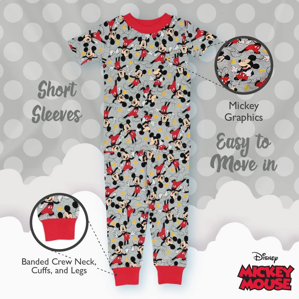 Disney 6-Piece Snug-fit Cotton Pajama Set for Kids