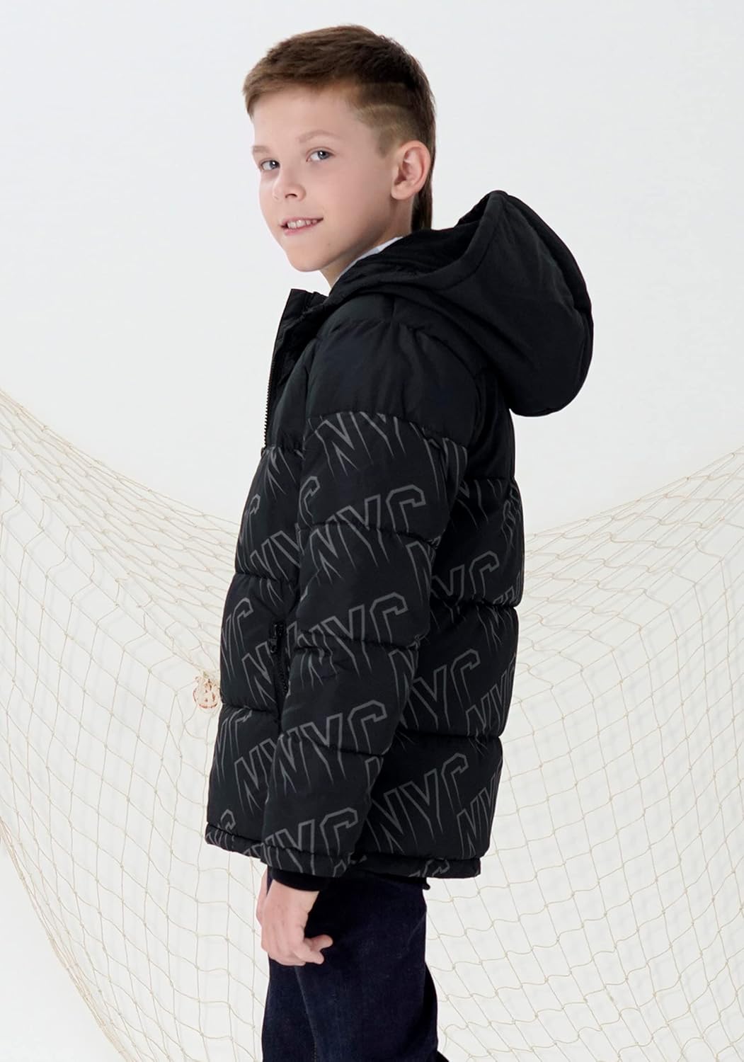 Warm and Cozy Boys Winter Jacket with Hood