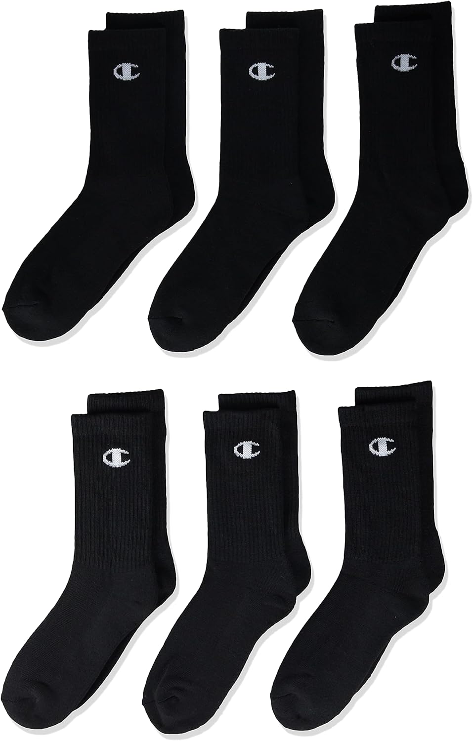 Perfect 6-Pack Crew Socks for Kids with Sizes Colors
