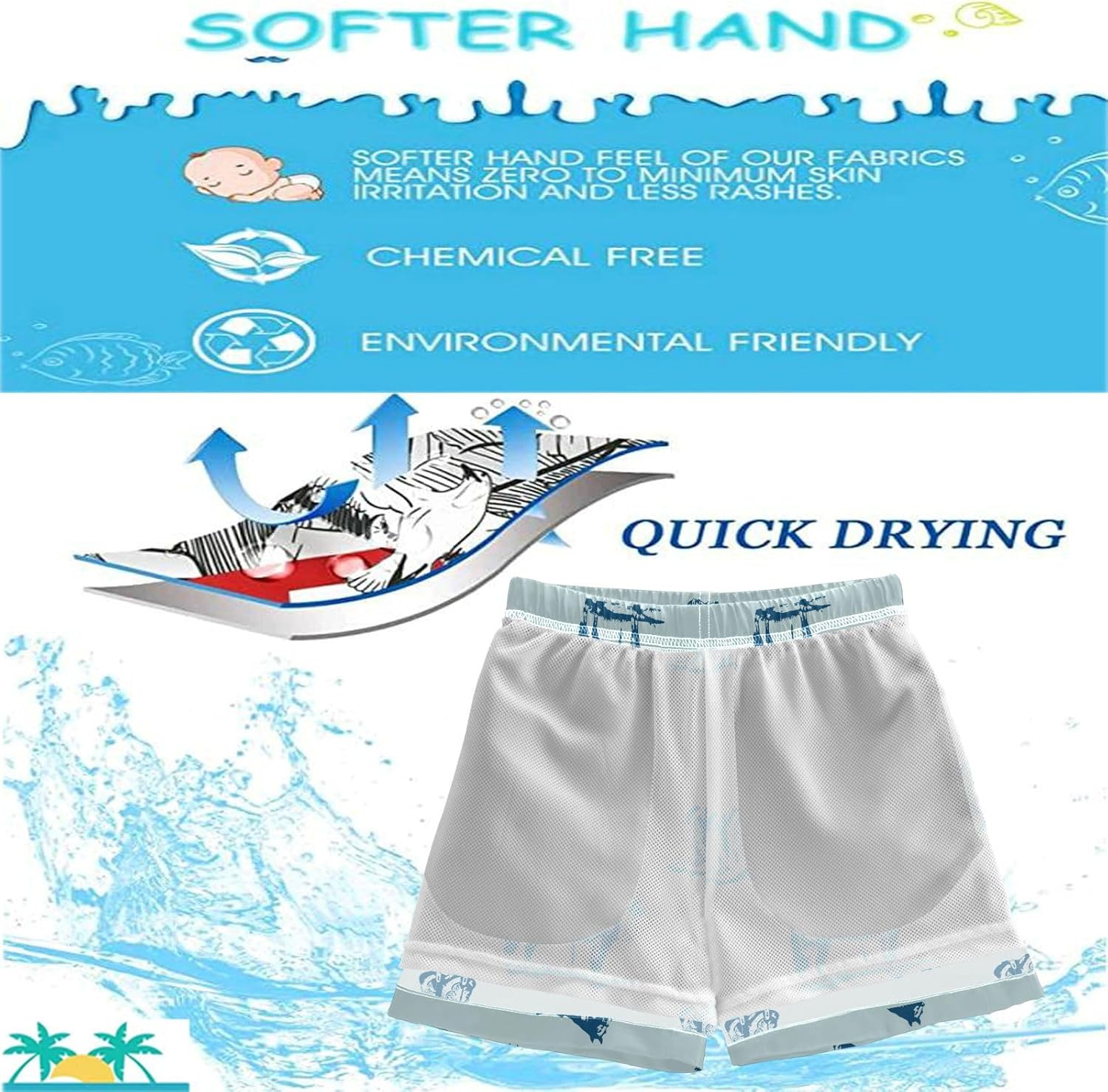 Fun Boys Swim Trunks