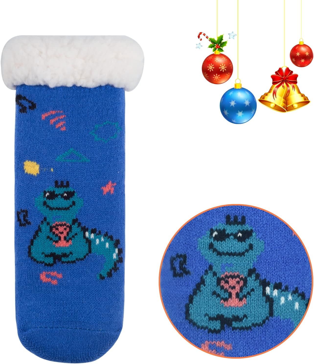 FENELY Winter Fuzzy Slipper Socks for Kids