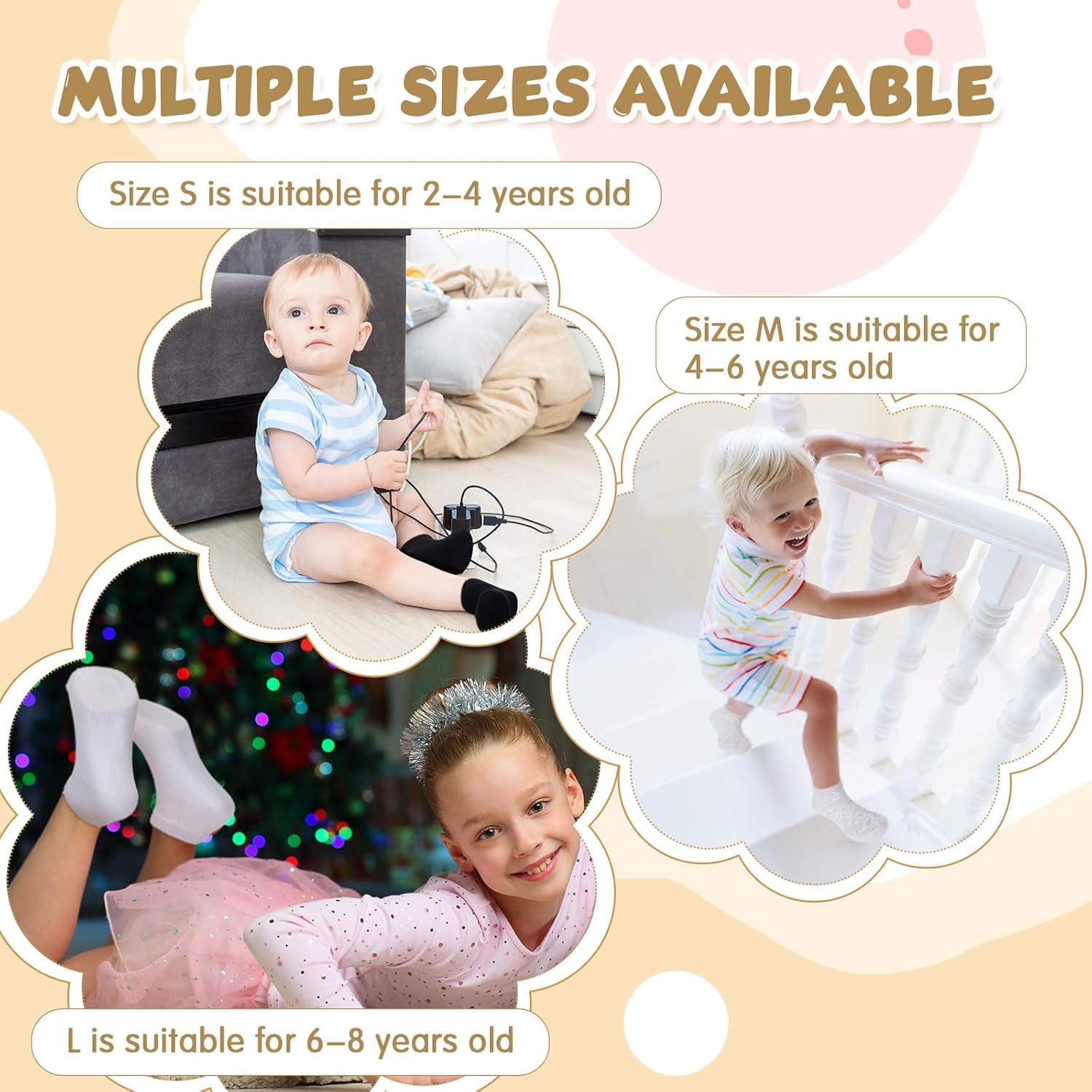 50 Pairs Toddler Ankle Socks for Kids