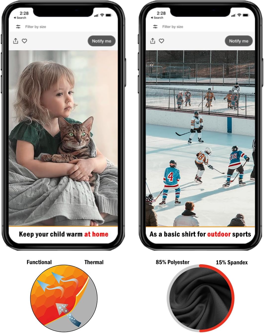 Thermal Set for Skiing Kids