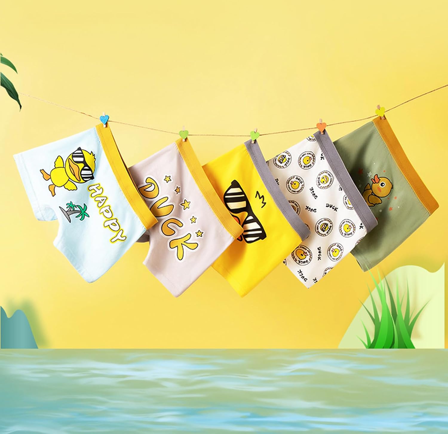 CHUNG Soft Cotton boxer briefs for boys aged 2-11years Dinosaur theme PEasy to wear Treasured