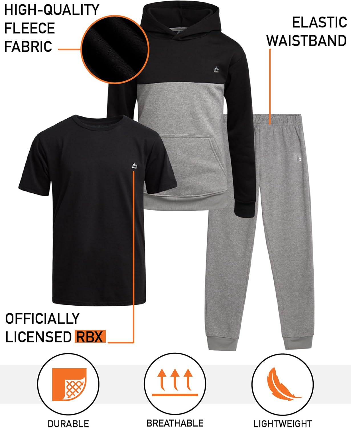 RBX Boys Active Sweatsuit Set - Style That Moves