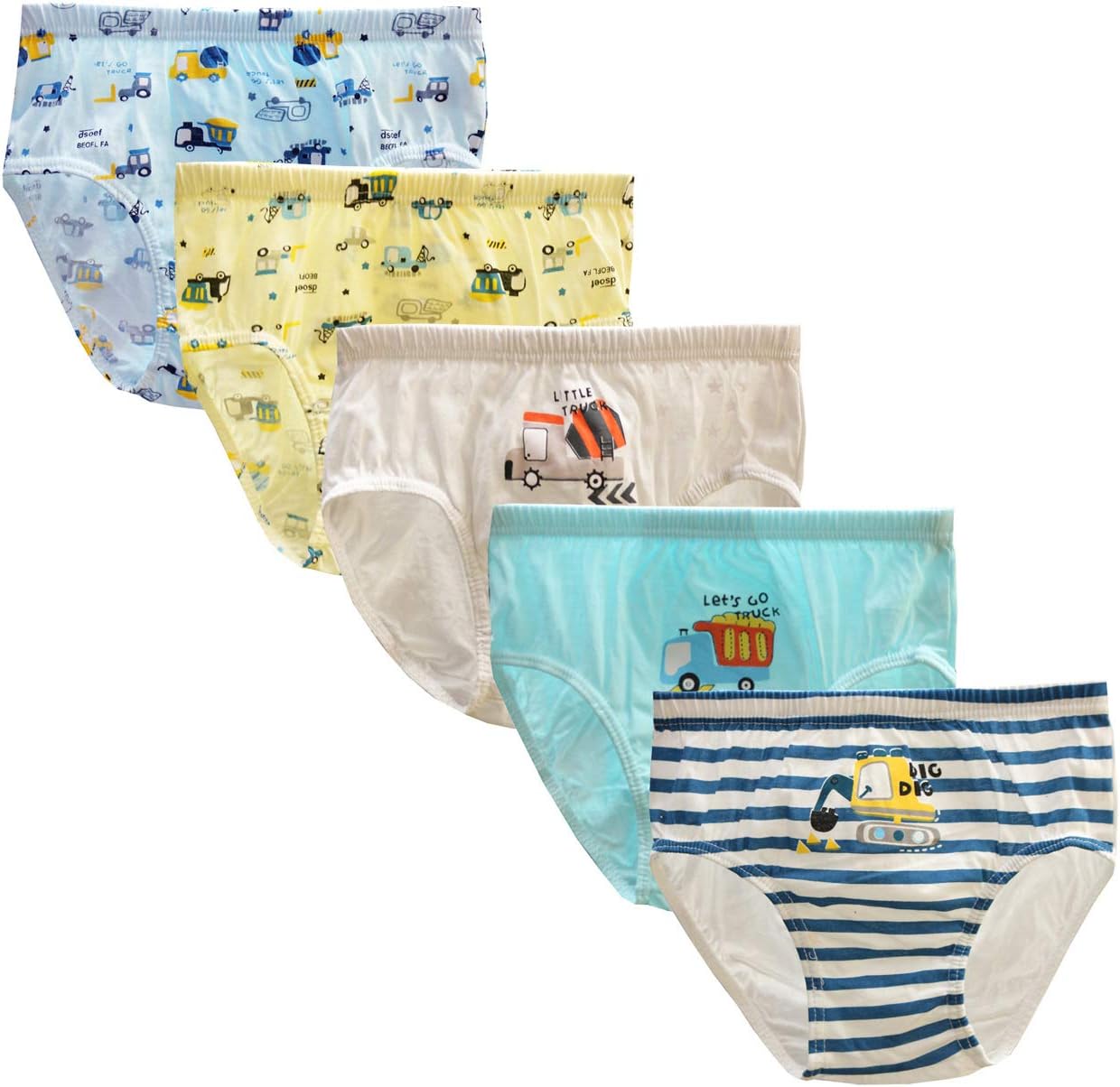CH Chung Boys Cotton Briefs 2-9Y Car Dinosaur Briefs