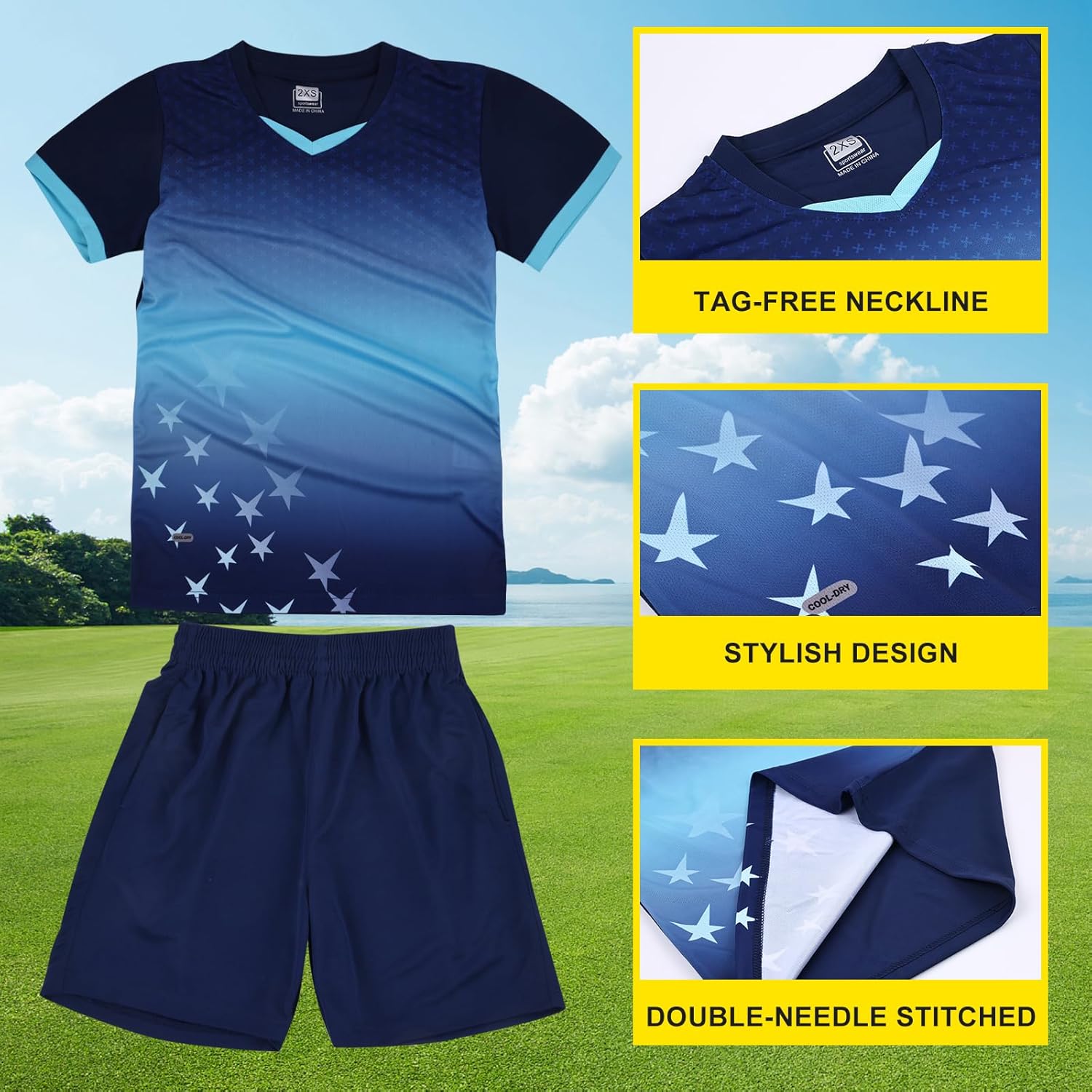 Kids Soccer Jersey Set