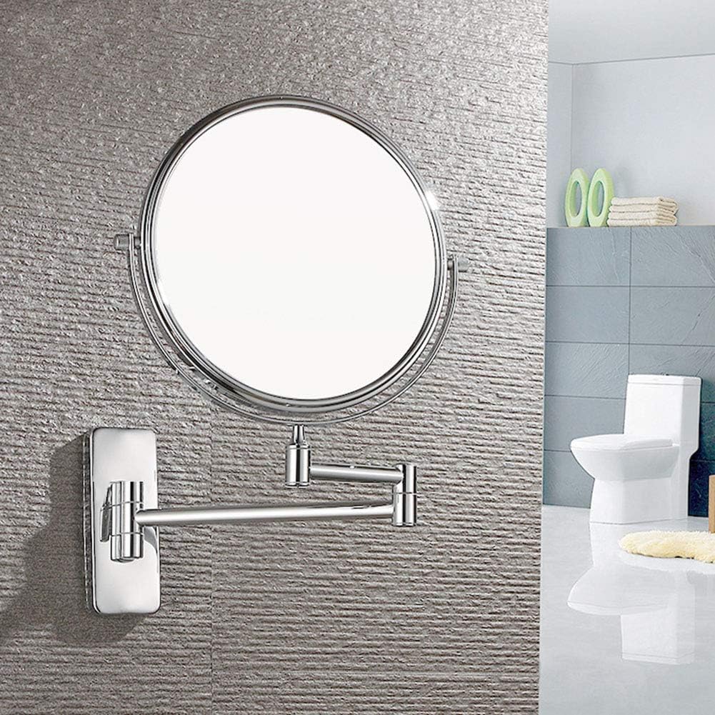 Wall-Mounted Makeup Mirror with Extendable Arm